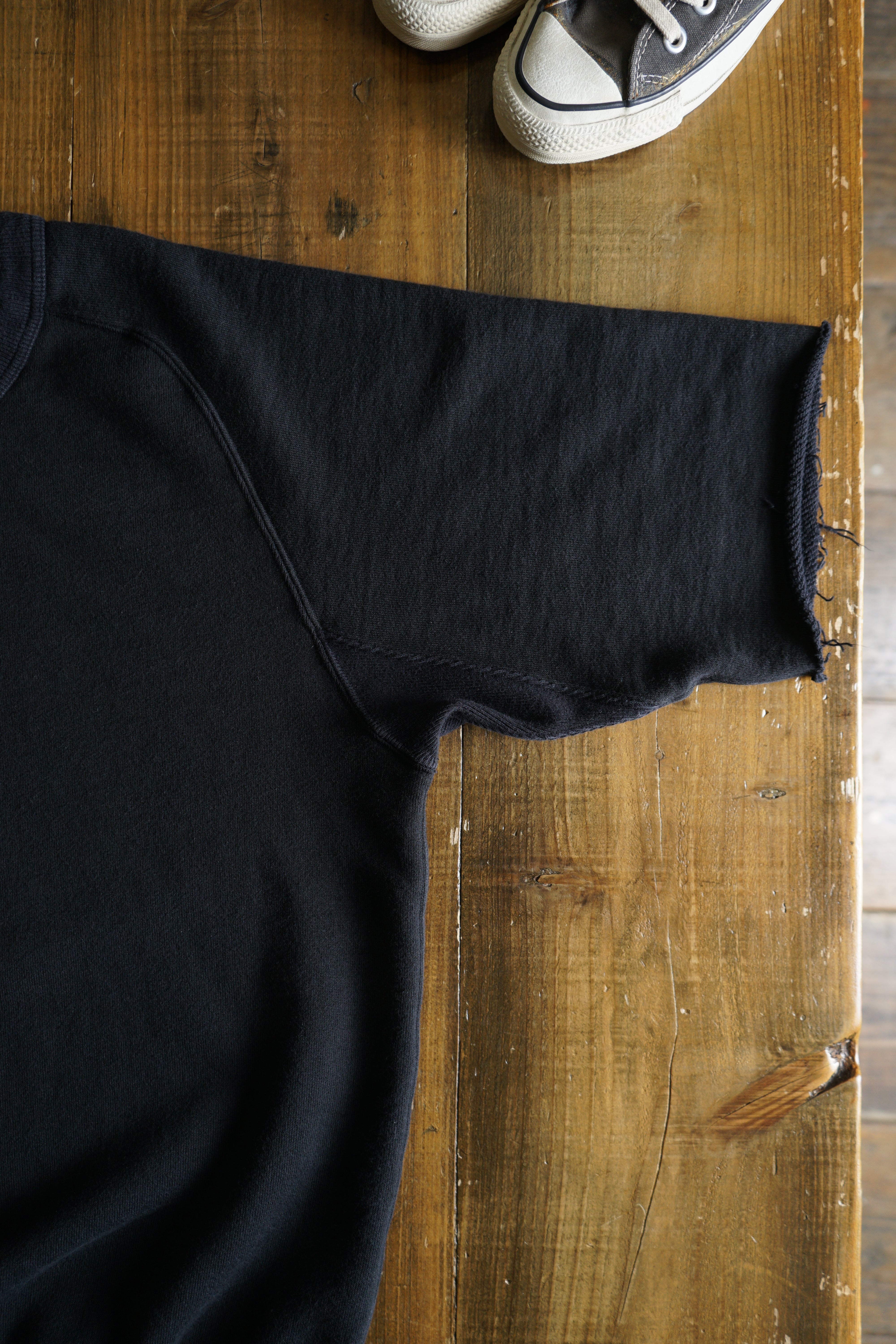 Cotton Rayon Freedom Cut Off Sweatshirt - DEVISE FACTORY