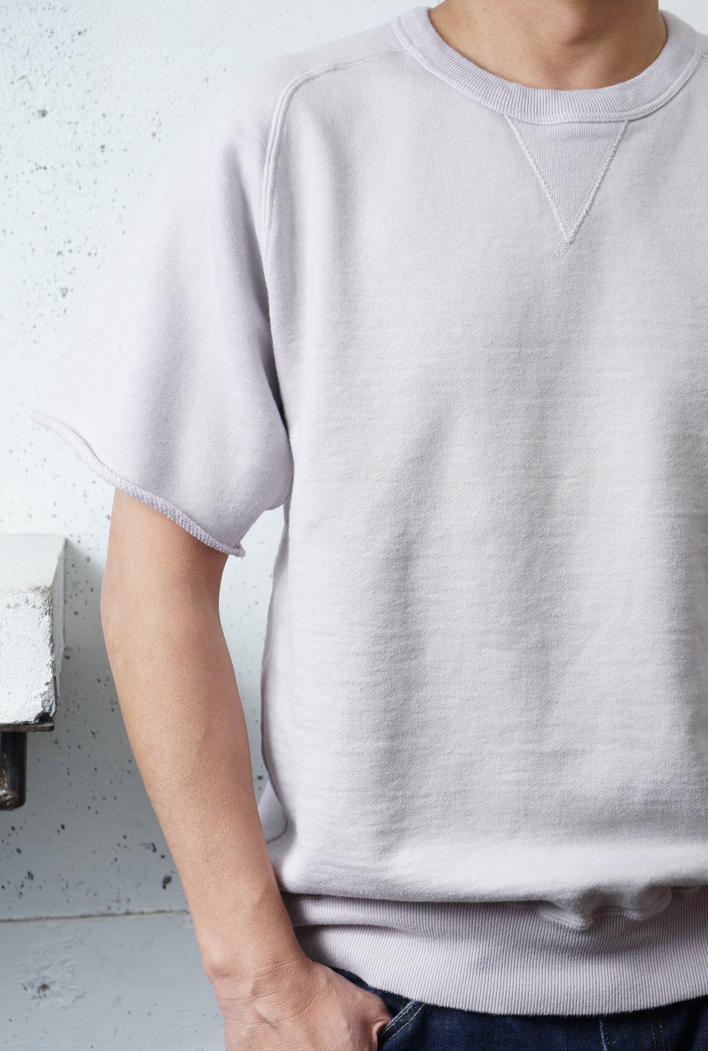 Cotton Rayon Freedom Cut Off Sweatshirt - DEVISE FACTORY