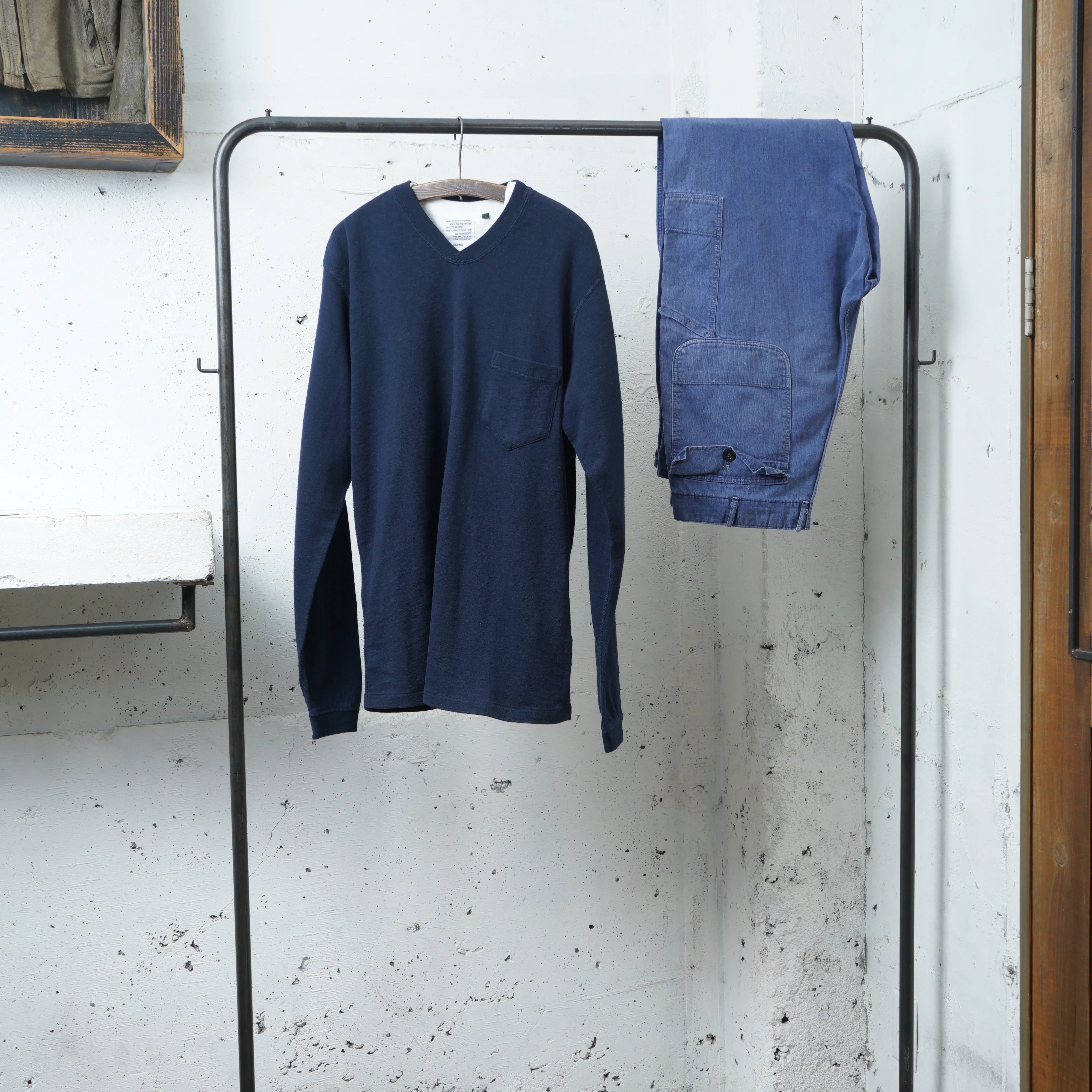 Cotton Relax V Long Sleeve Tshirt - DEVISE FACTORY