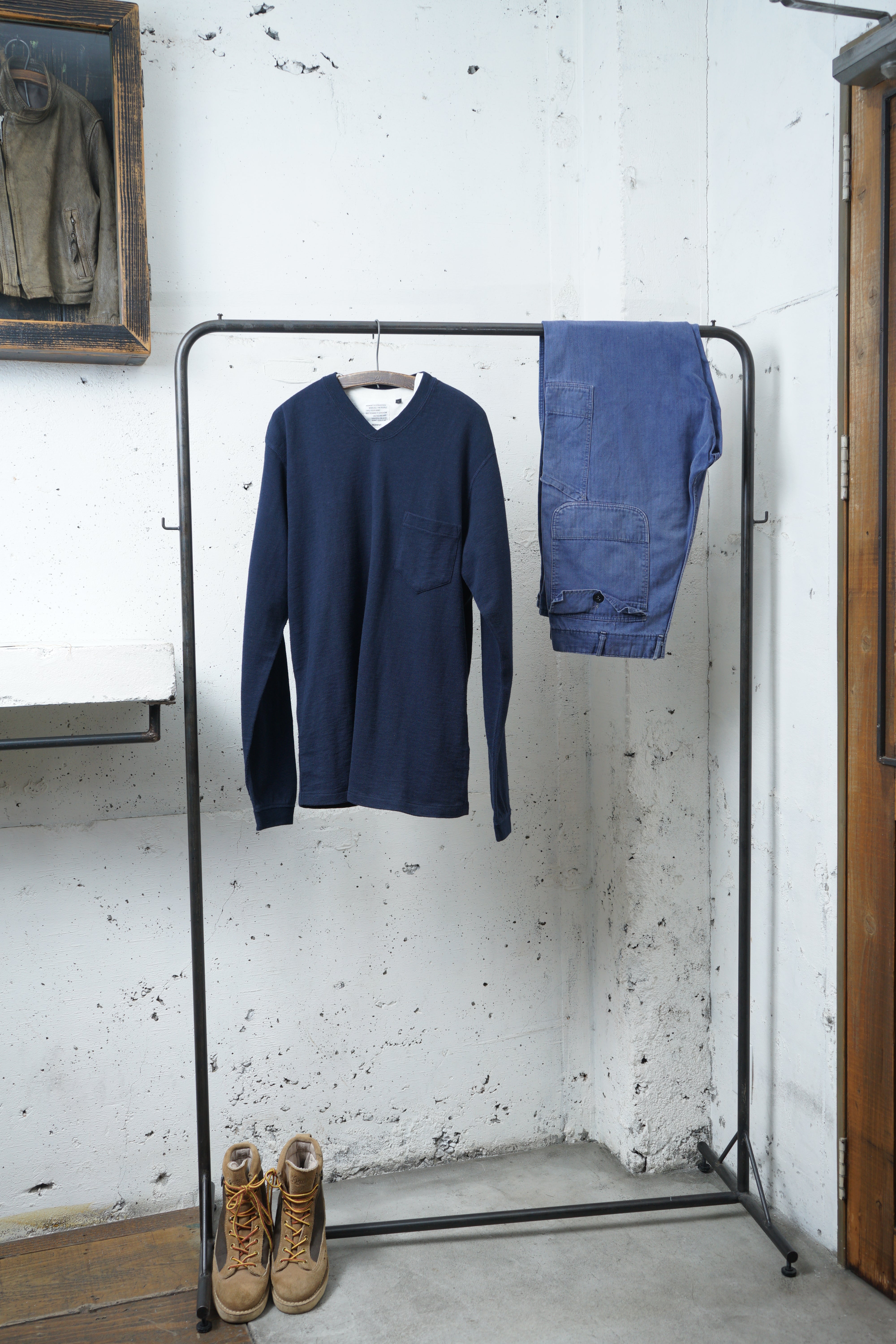 Cotton Relax V Long Sleeve Tshirt - DEVISE FACTORY