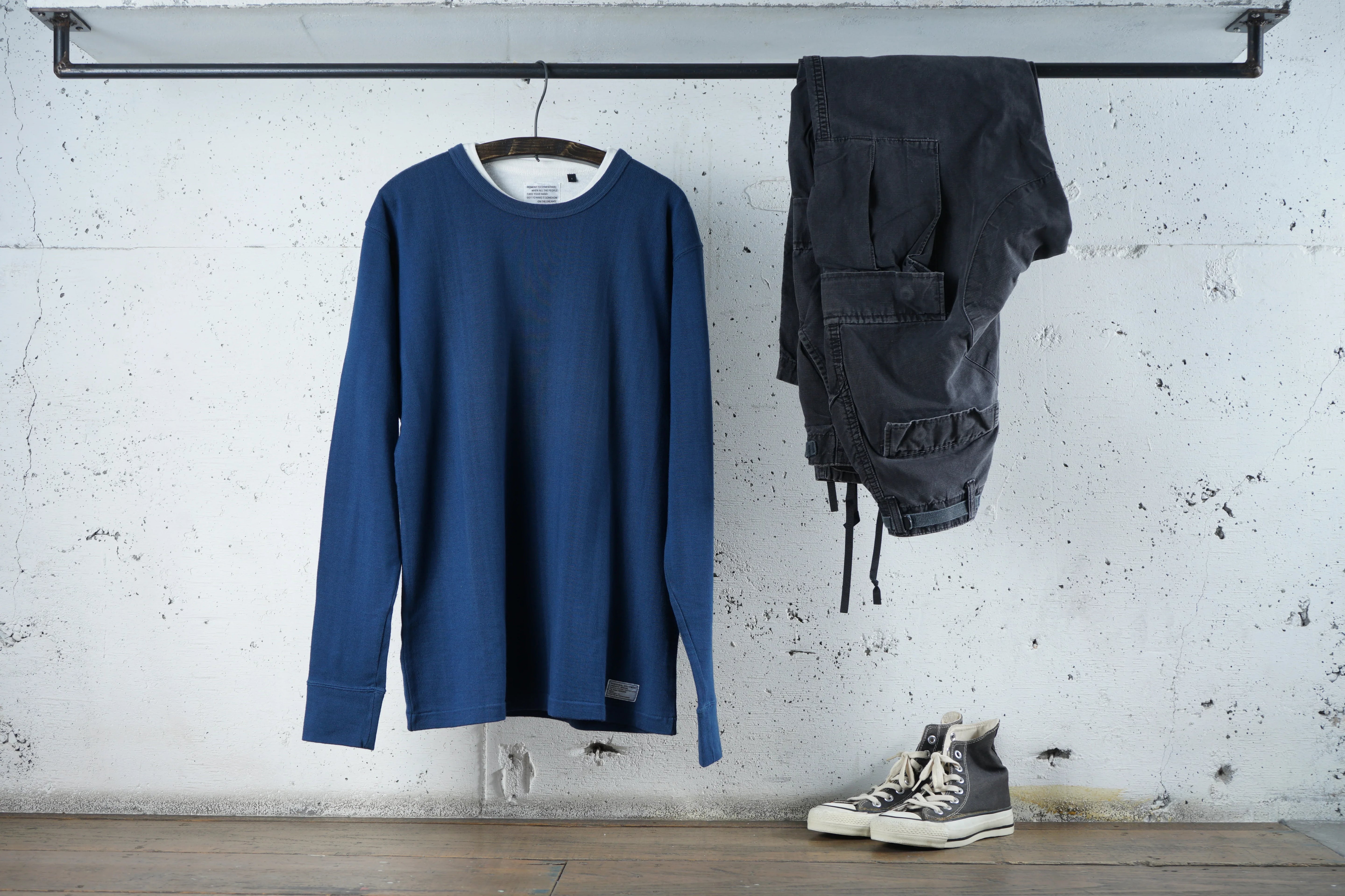 Cotton Rayon Long Sleeve Tshirt (Label) - DEVISE FACTORY
