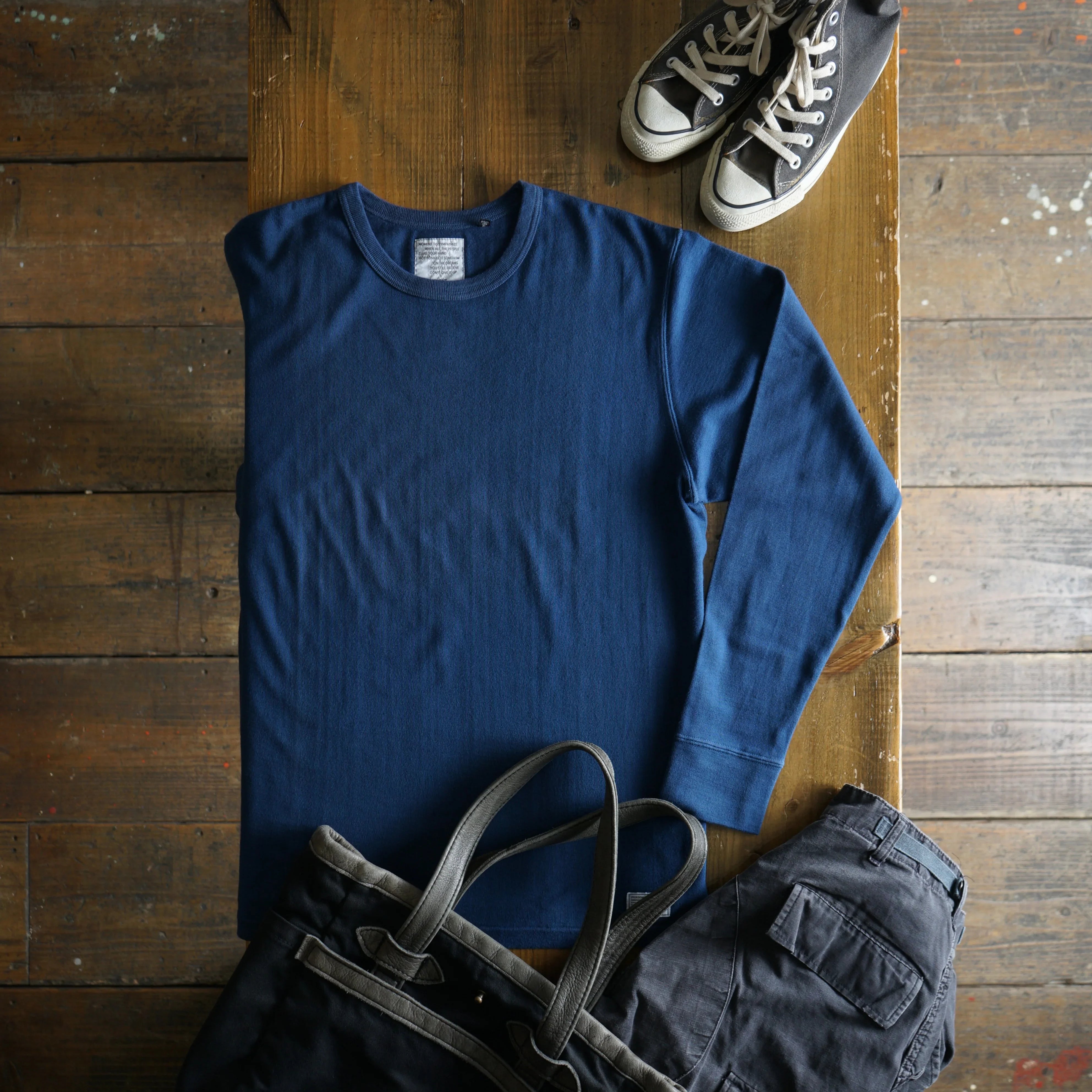Cotton Rayon Long Sleeve Tshirt (Label) - DEVISE FACTORY