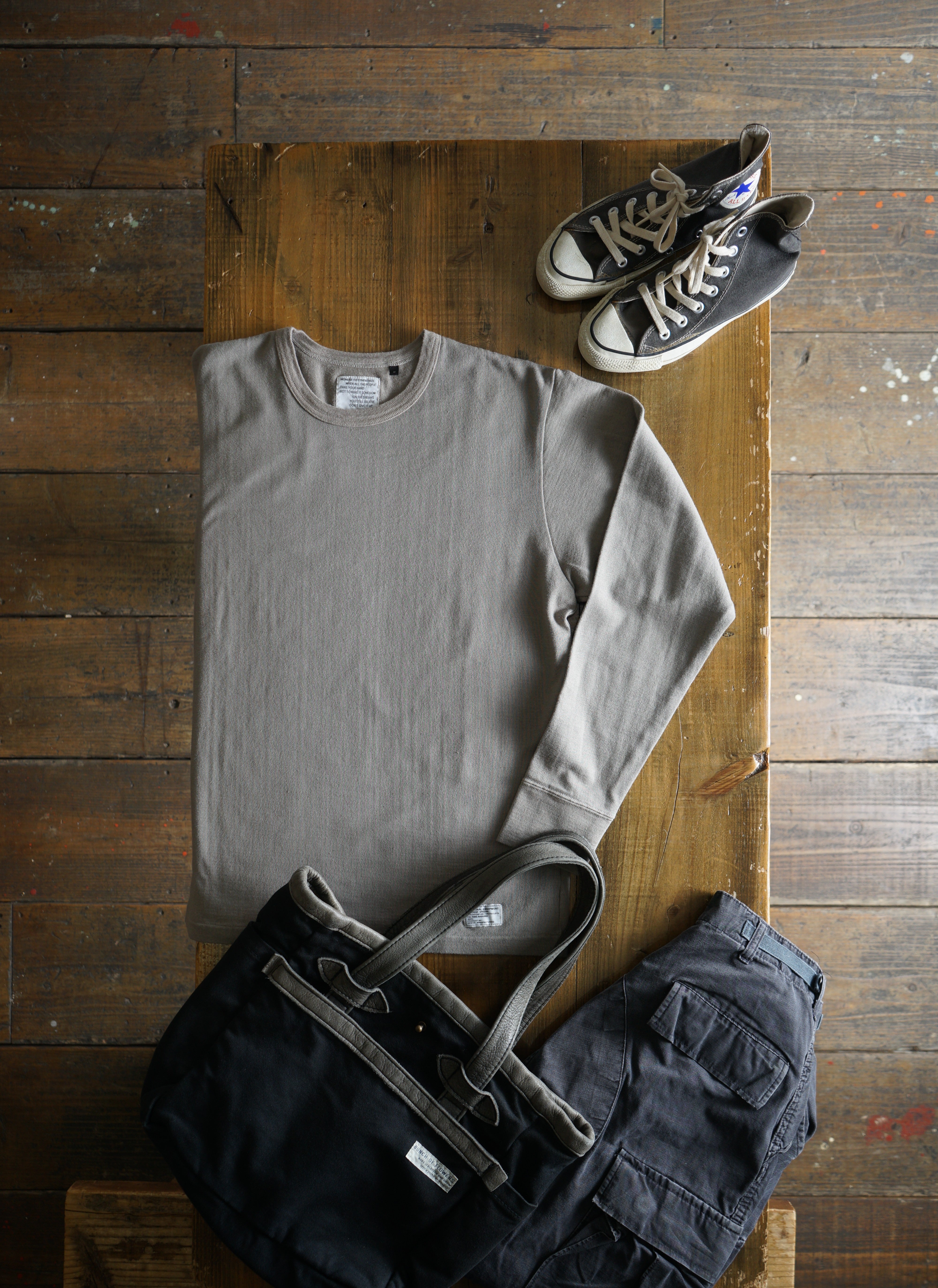 Cotton Rayon Long Sleeve Tshirt (Label) - DEVISE FACTORY