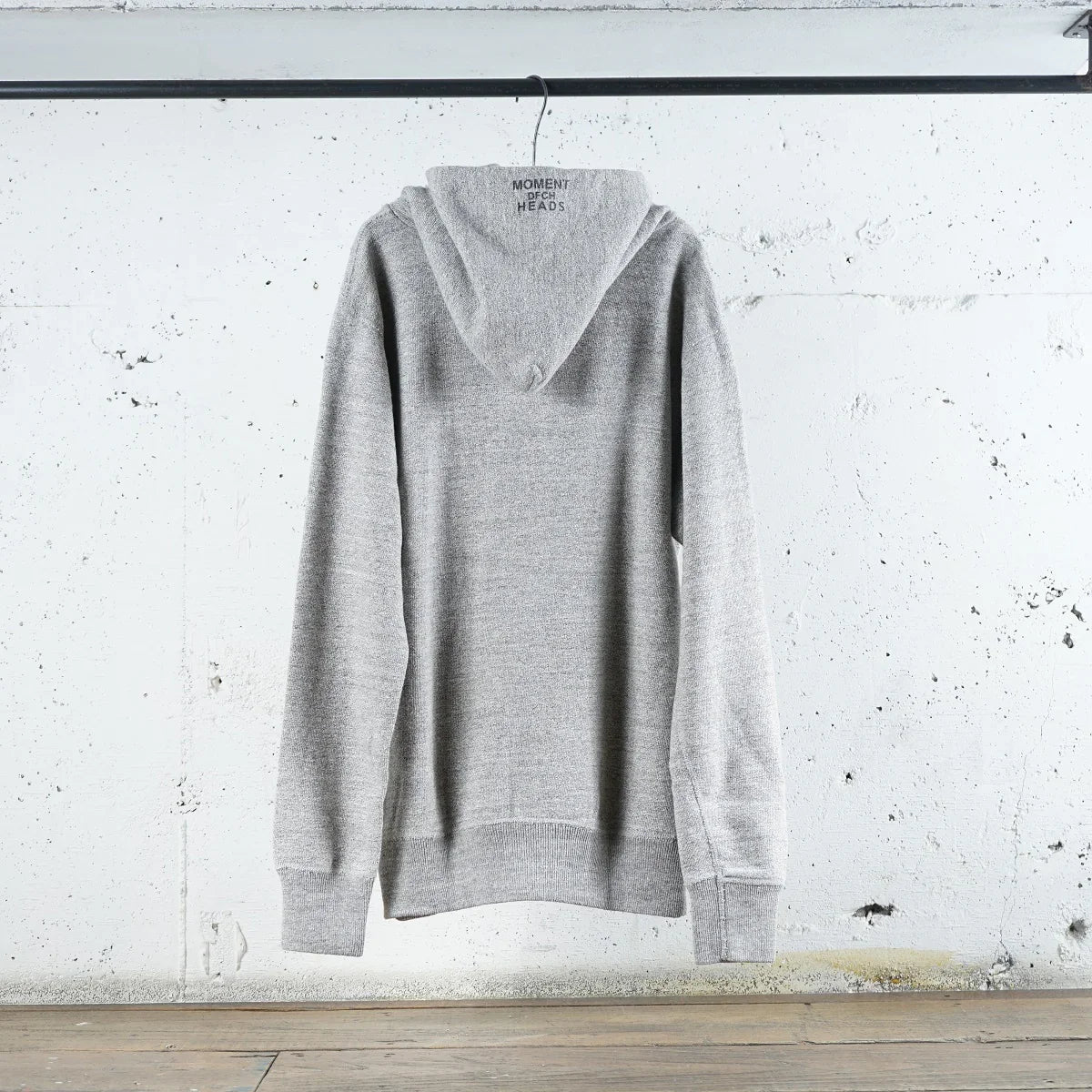 Cotton Hoodie with Label & Print - DEVISE FACTORY