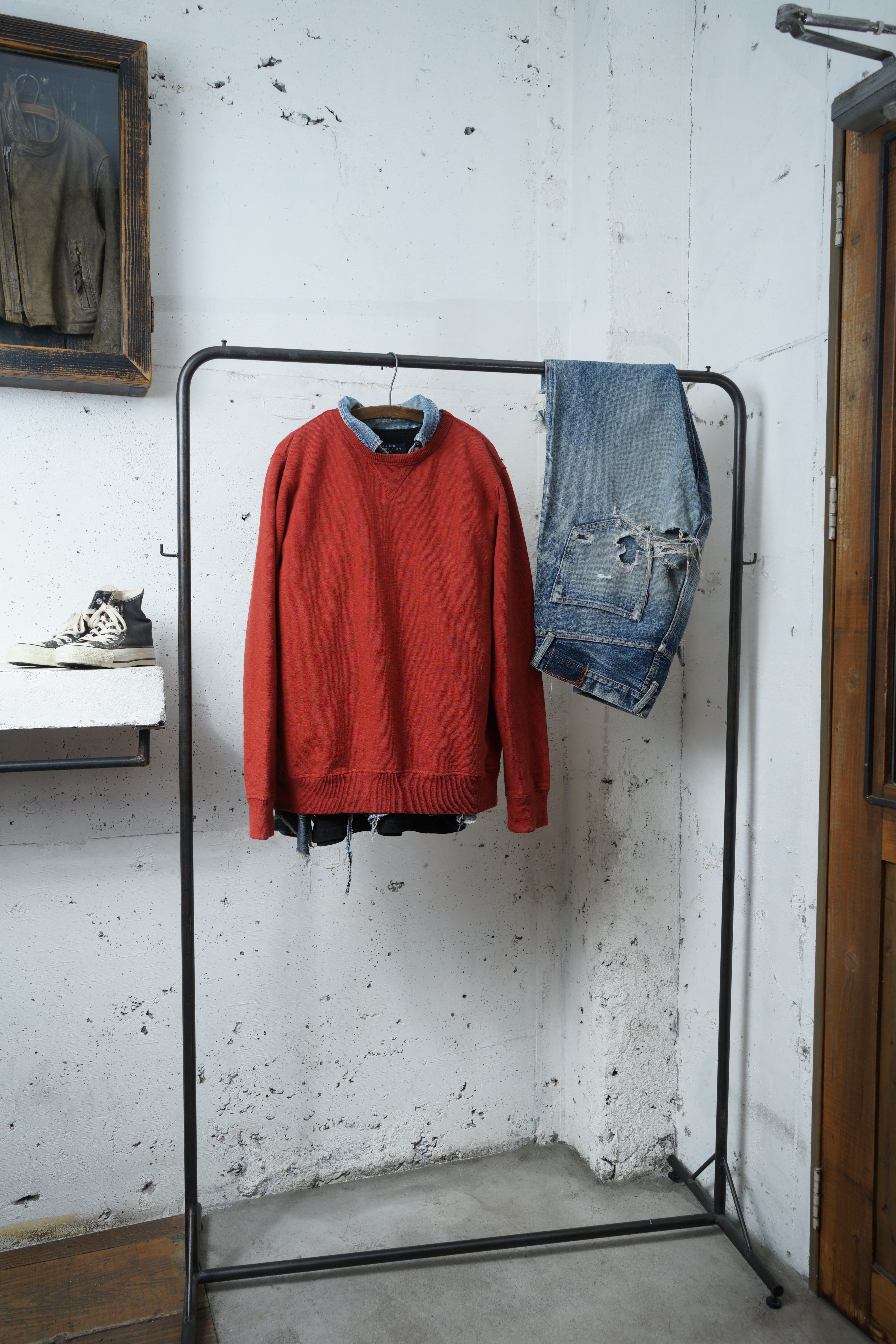Cotton Relaxed Sweatshirt - DEVISE FACTORY