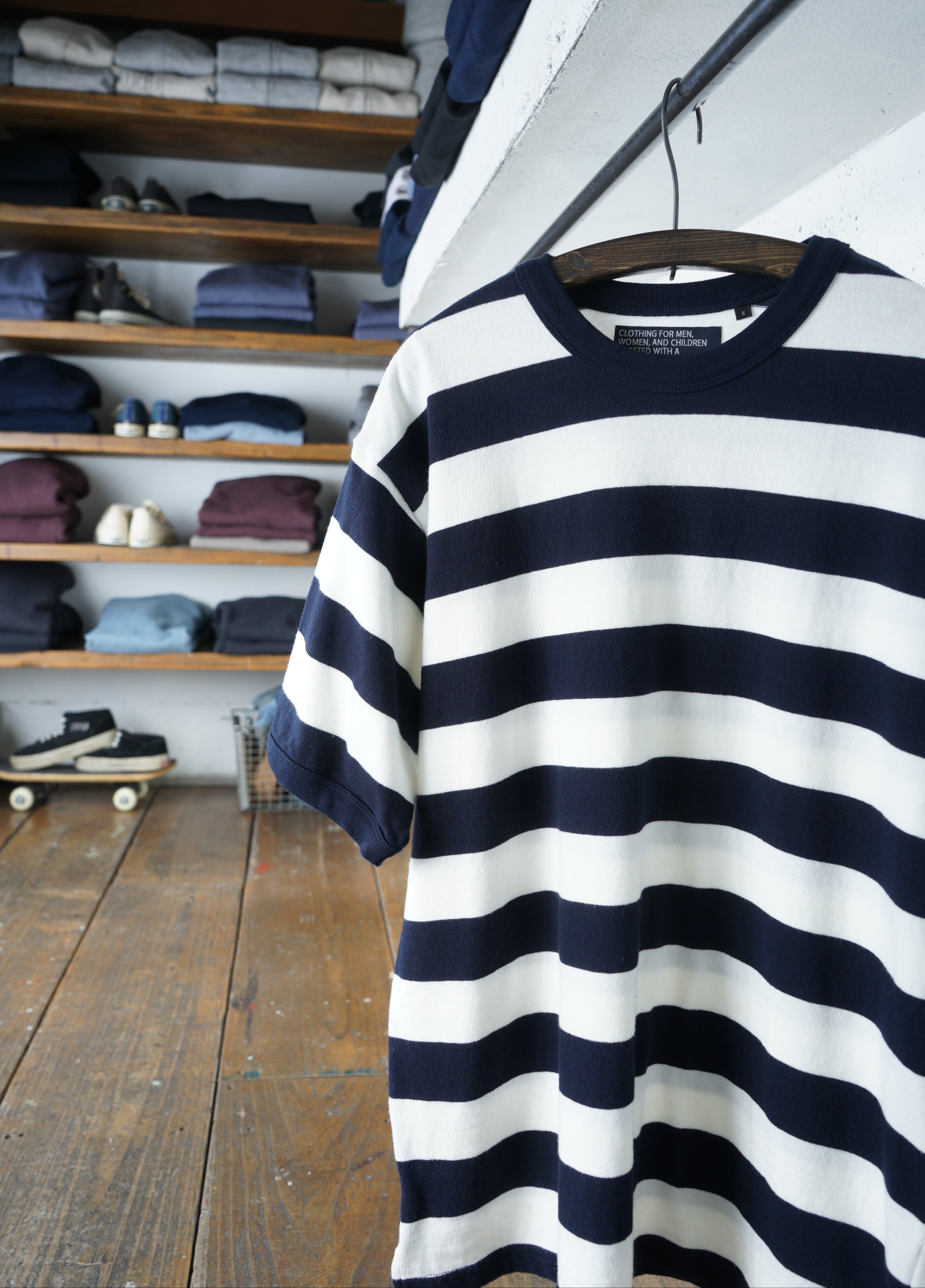 Cotton Relax Border Tshirt - DEVISE FACTORY