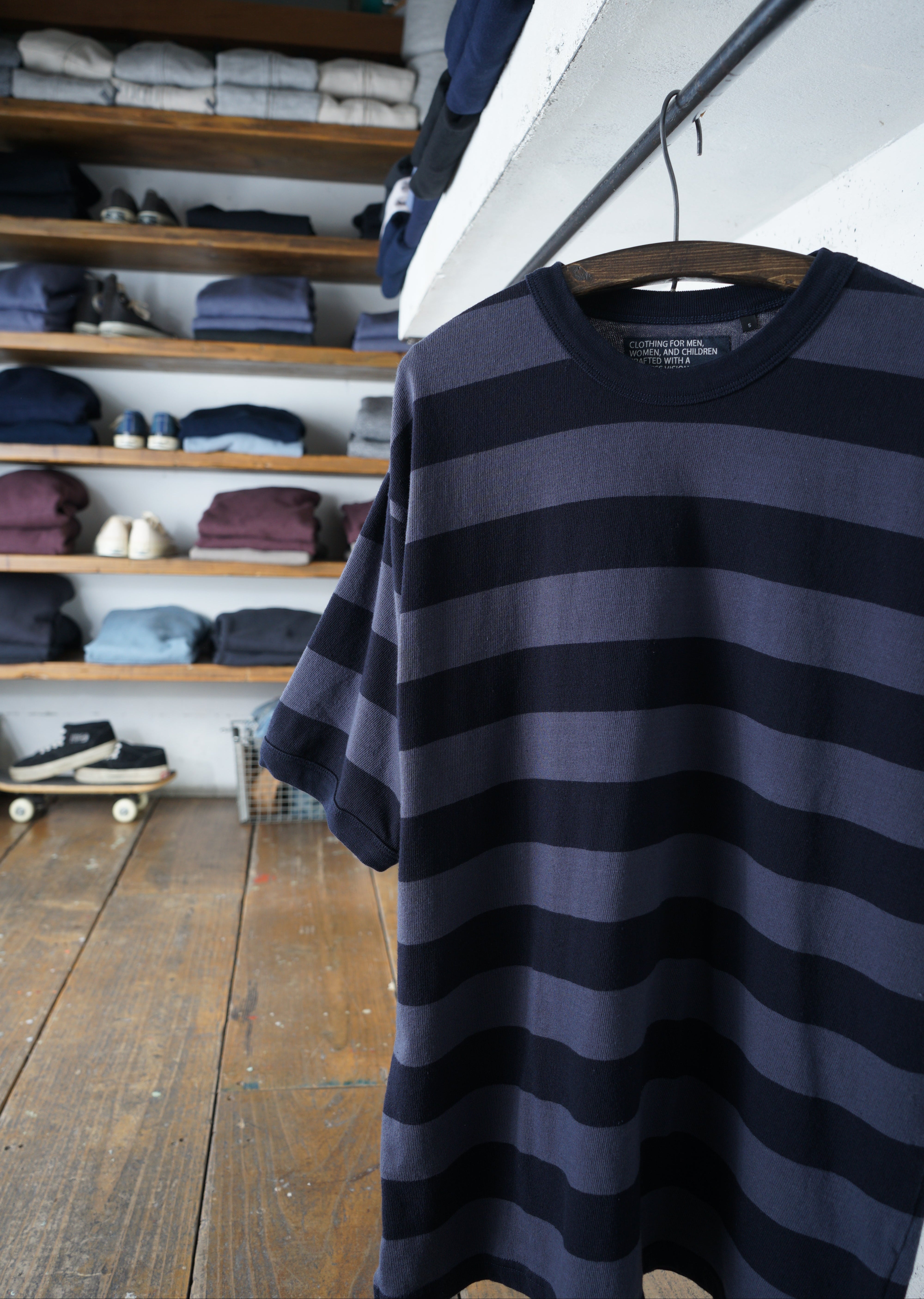 Cotton Relax Border Tshirt - DEVISE FACTORY