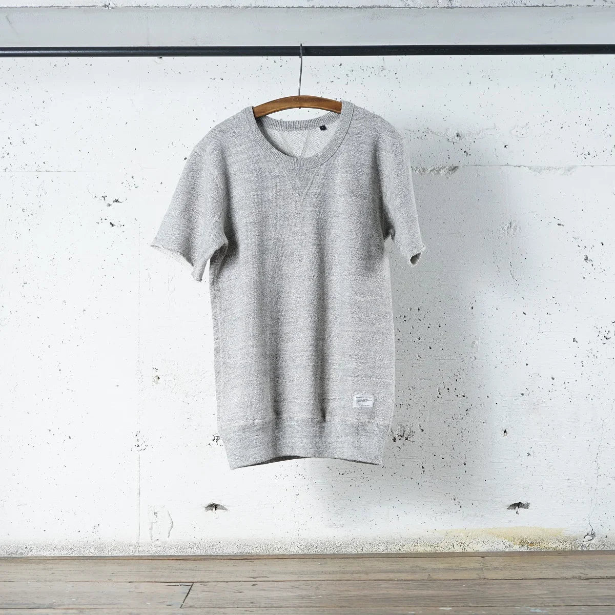 Cotton Cut Off  S/S Sweat Tshirt - DEVISE FACTORY