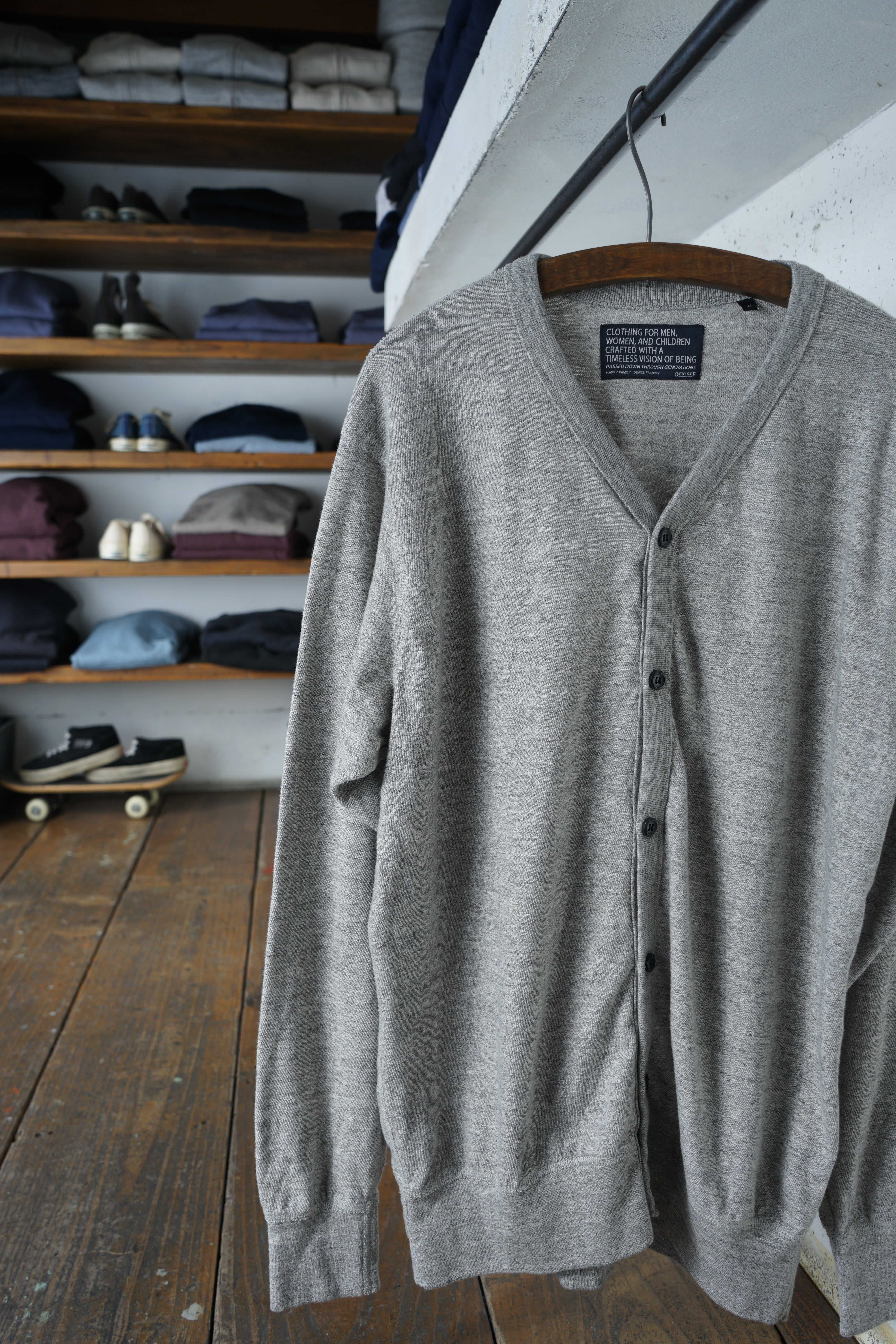 Cotton Relaxed Cardigan - DEVISE FACTORY