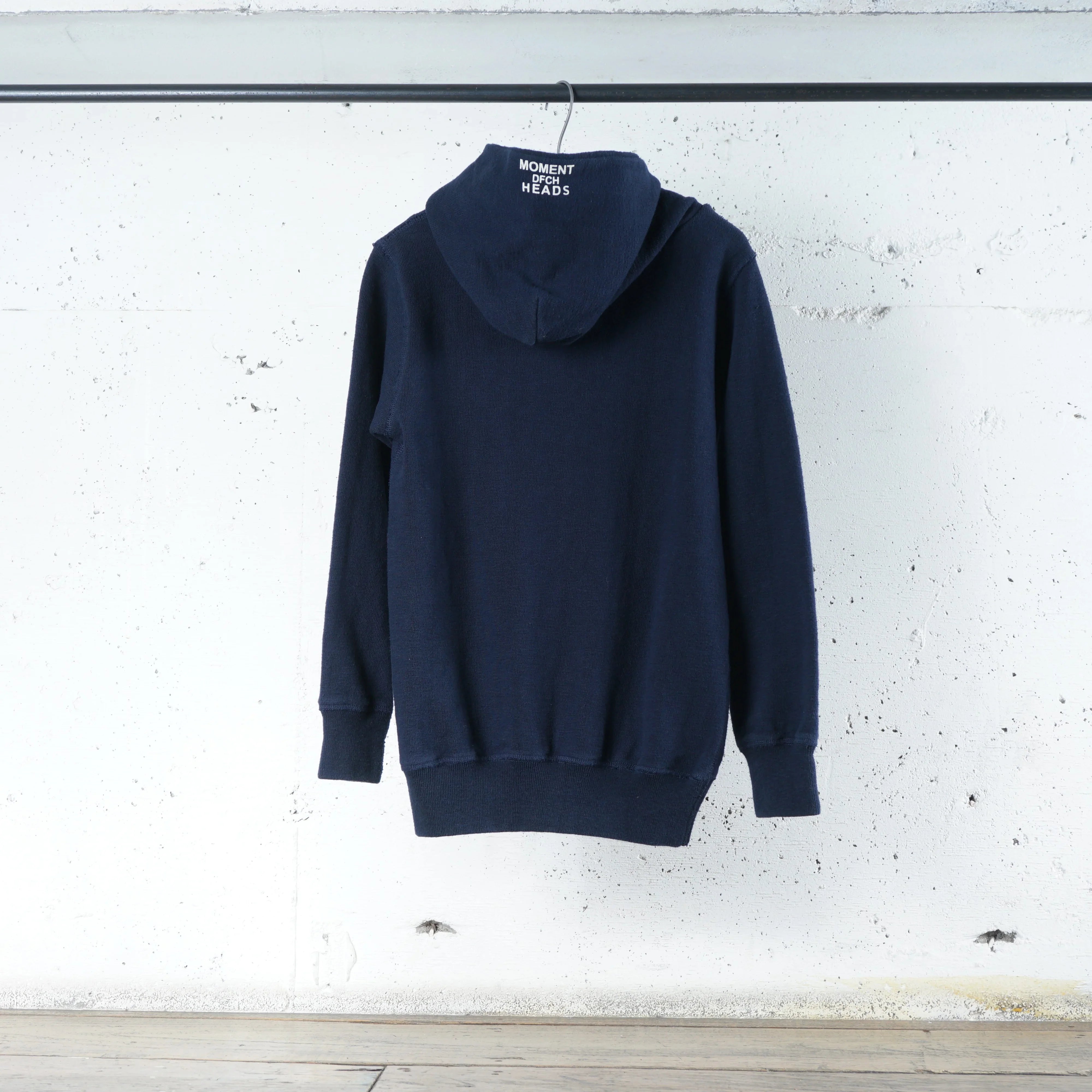 Cotton Zip Hoodie with Label & Print - DEVISE FACTORY