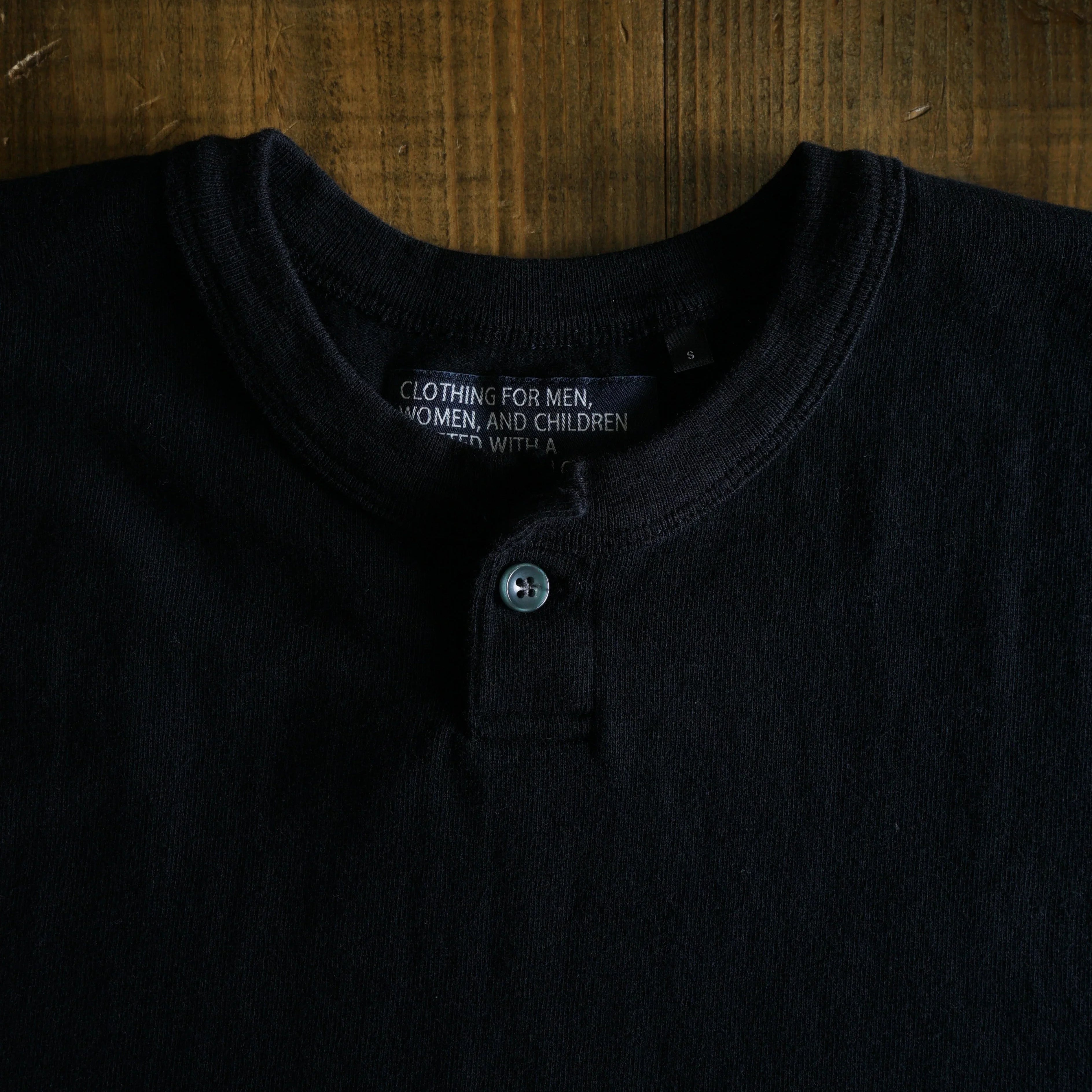 Cotton Wide Henley  Tshirt - DEVISE FACTORY