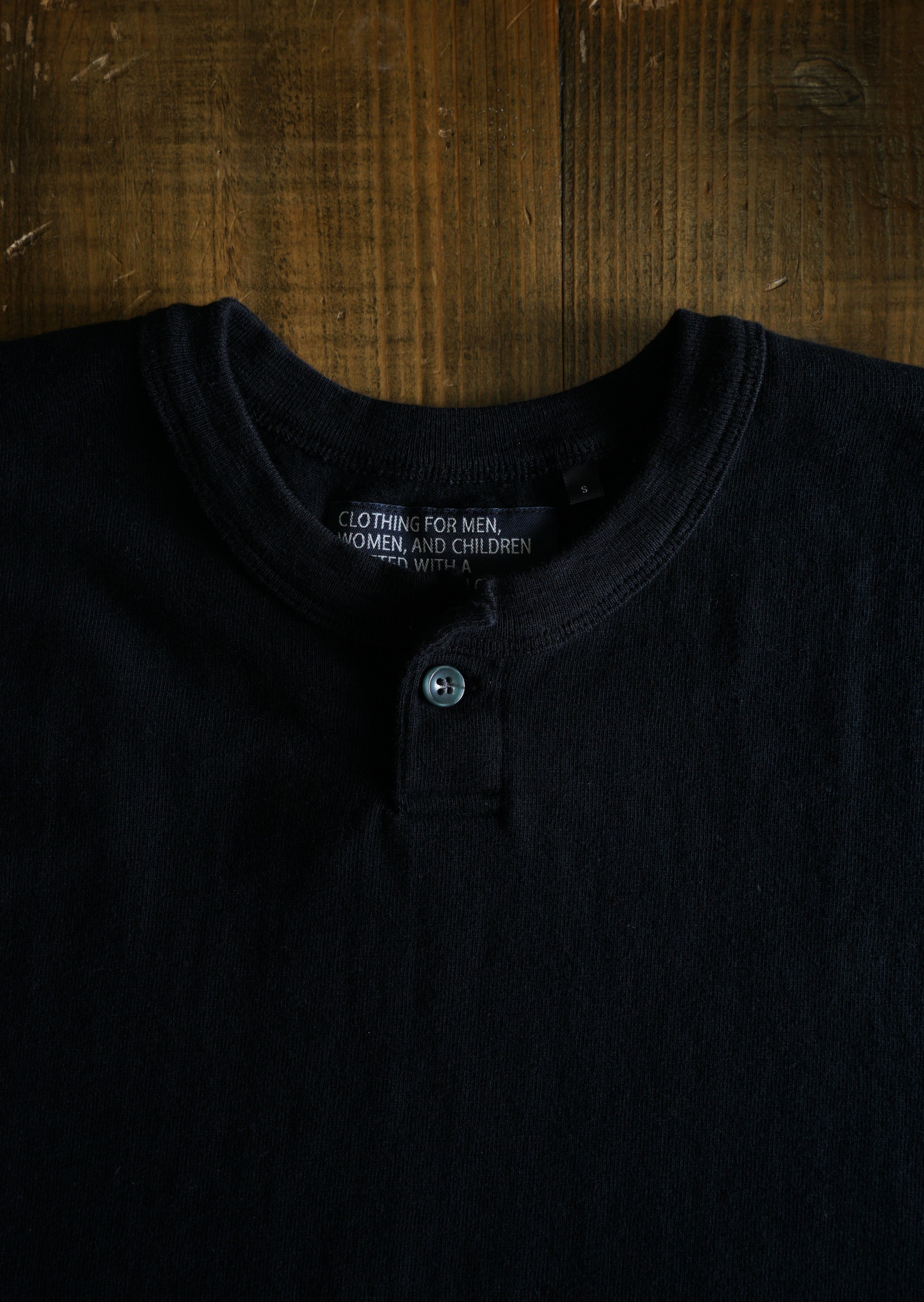 Cotton Wide Henley  Tshirt - DEVISE FACTORY