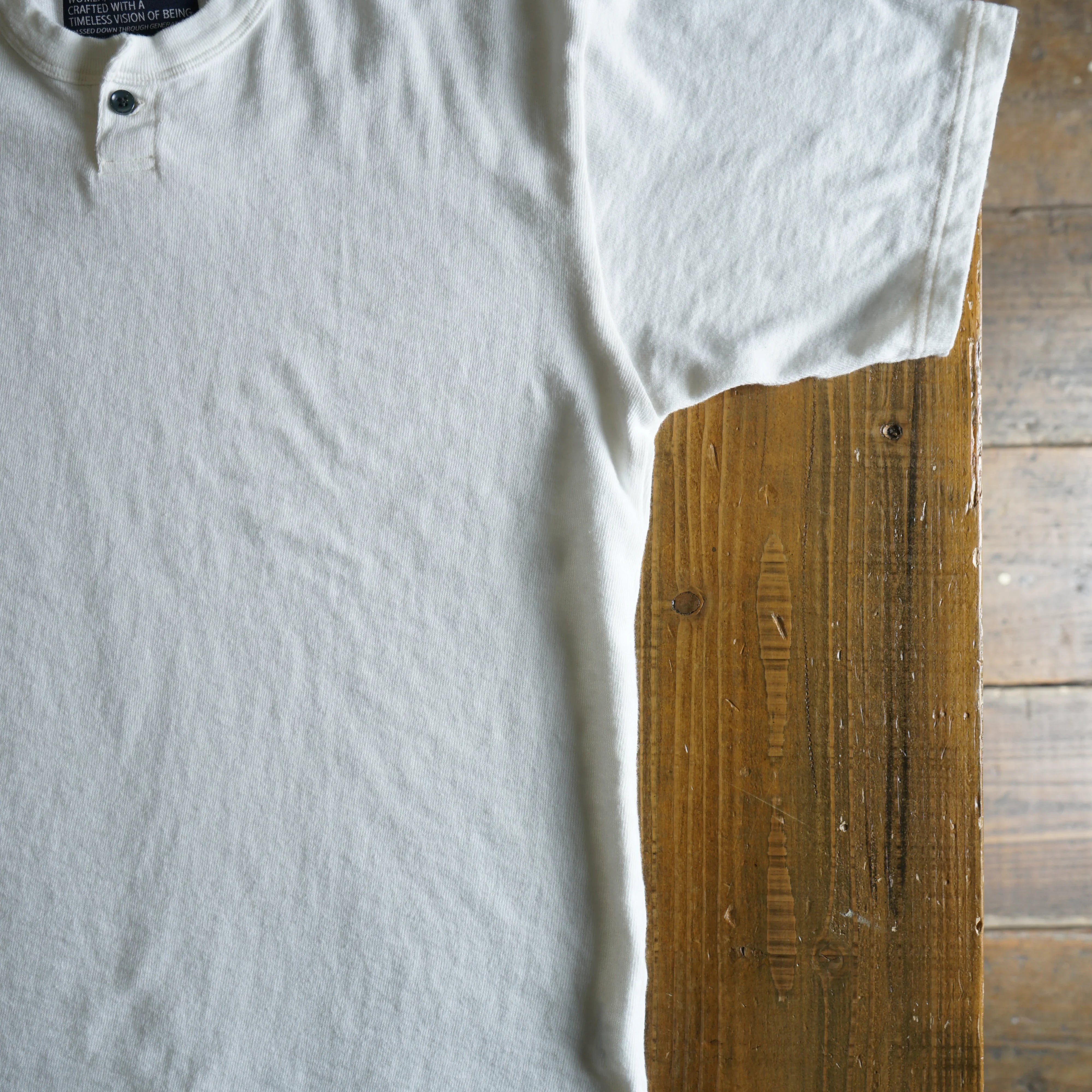 Cotton Wide Henley  Tshirt - DEVISE FACTORY
