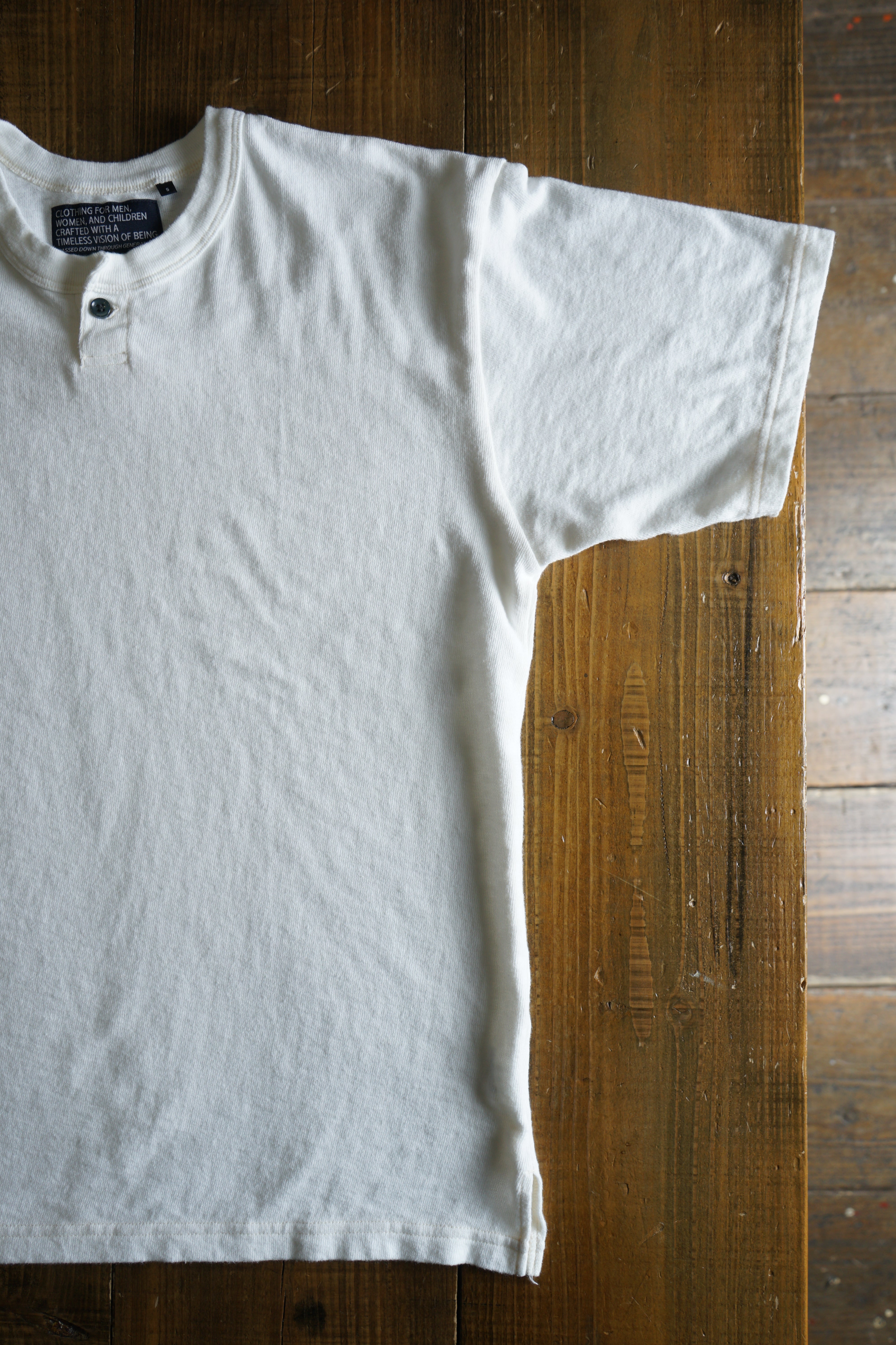 Cotton Wide Henley  Tshirt - DEVISE FACTORY