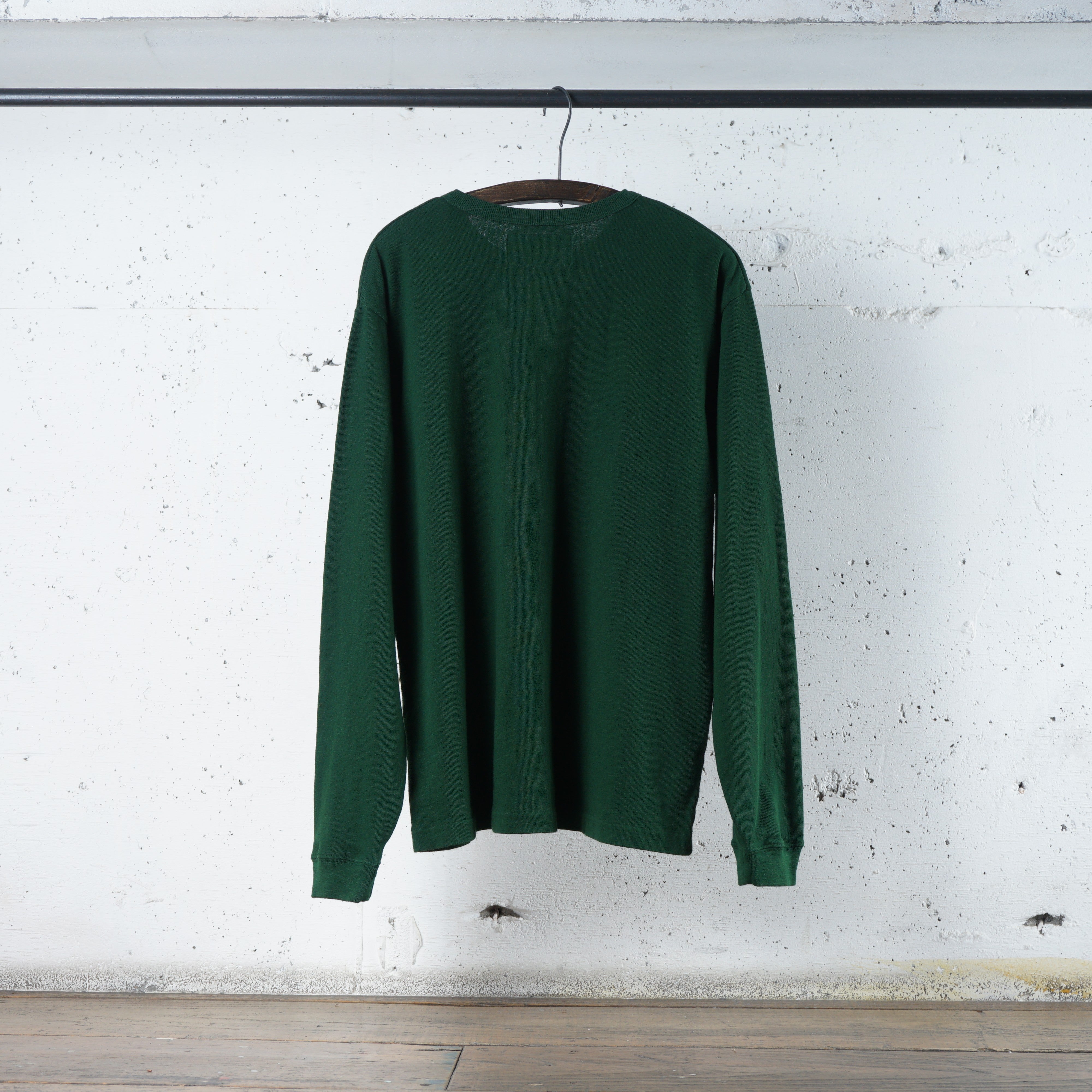 Cotton Relaxed Henley Long Sleeve Tshirt - DEVISE FACTORY