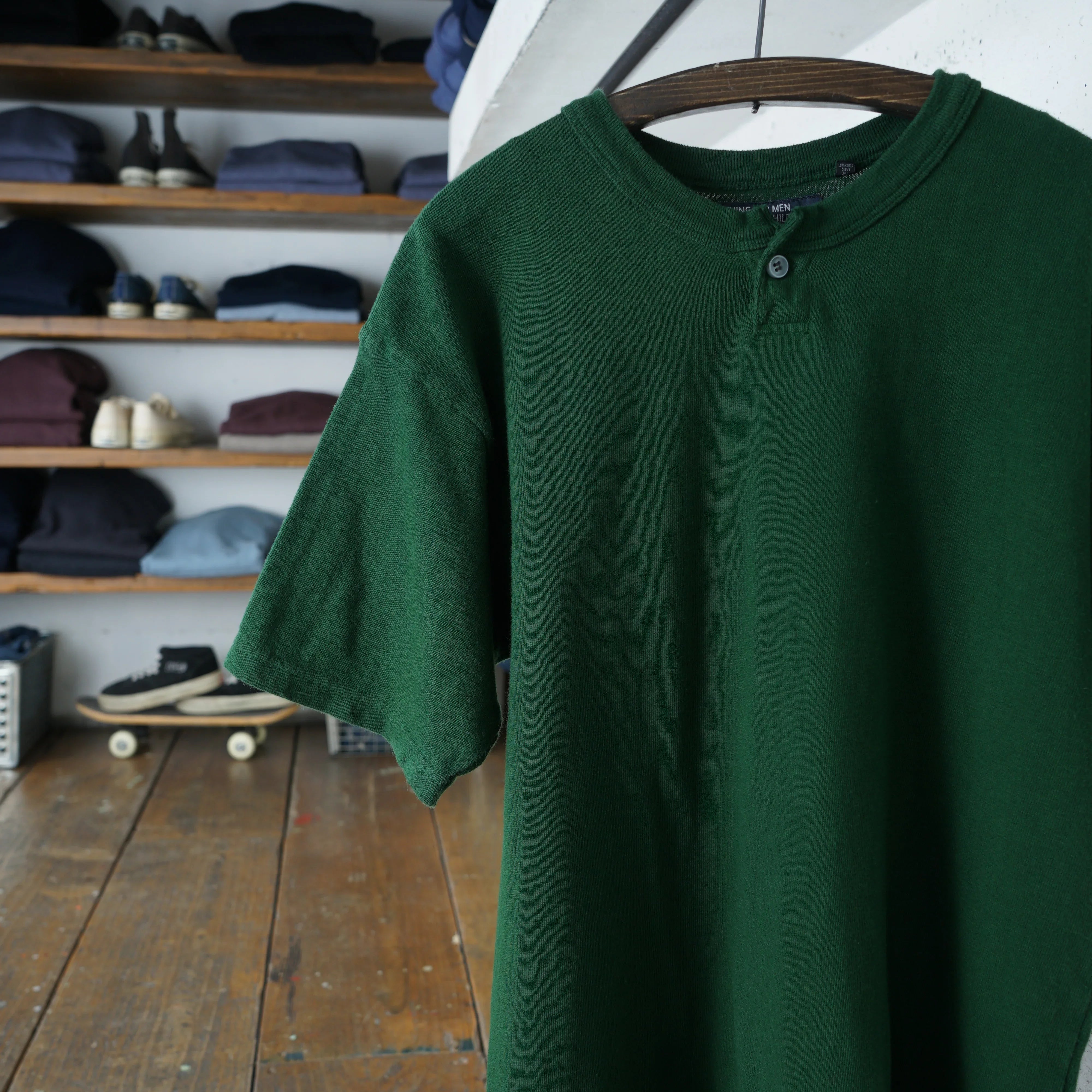 Cotton Wide Henley Tshirt - DEVISE FACTORY