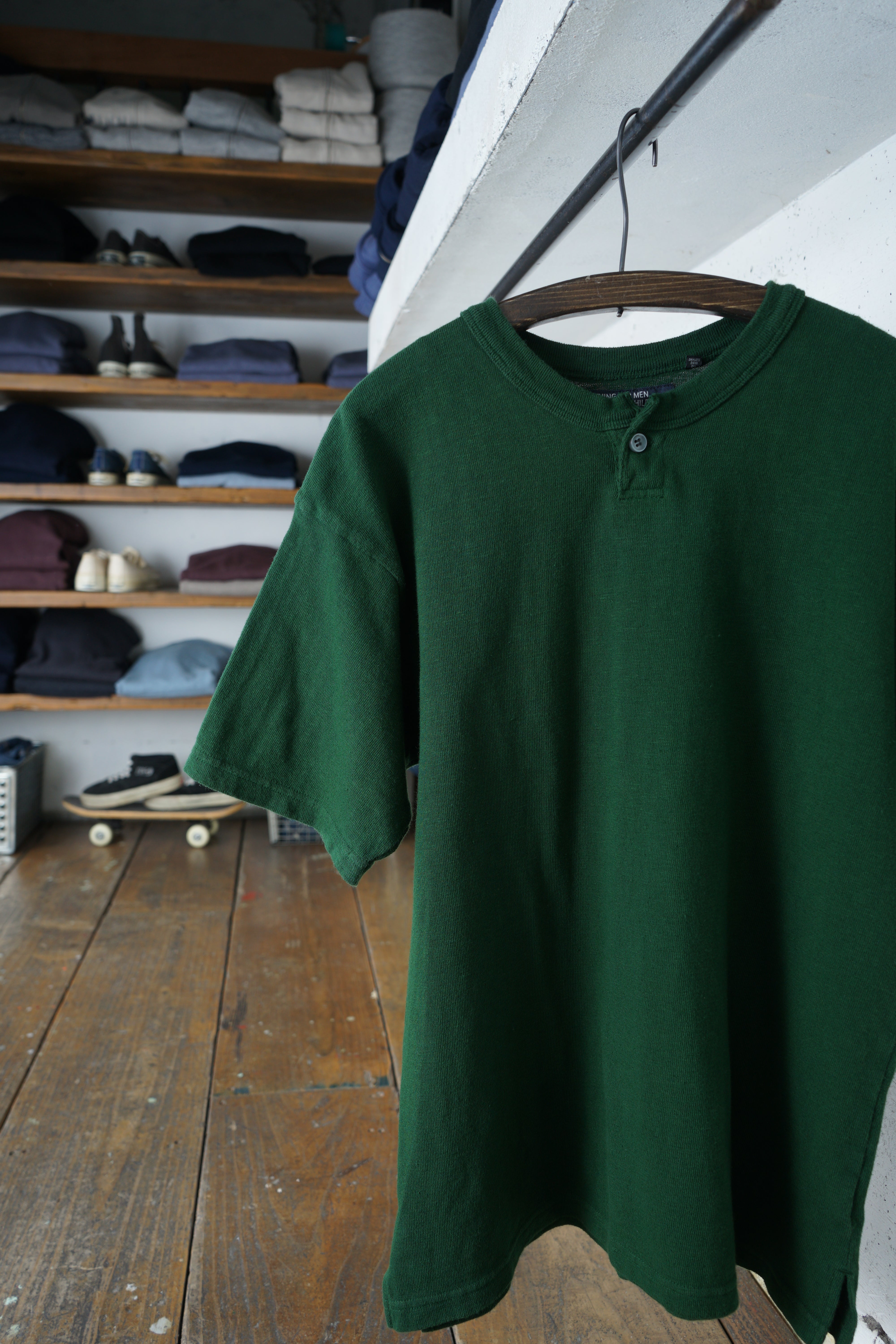 Cotton Wide Henley Tshirt - DEVISE FACTORY