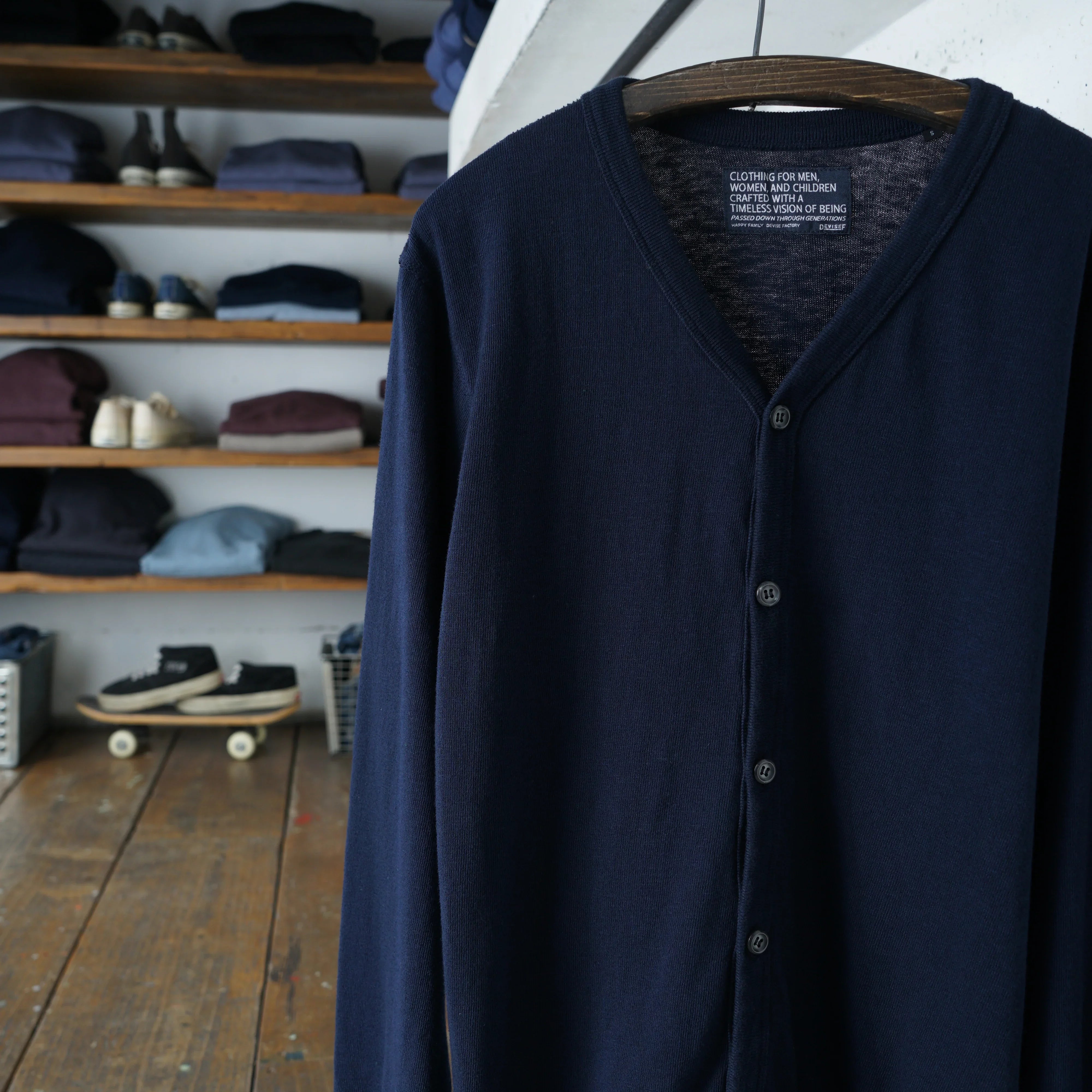 Cotton Relaxed Cardigan - DEVISE FACTORY