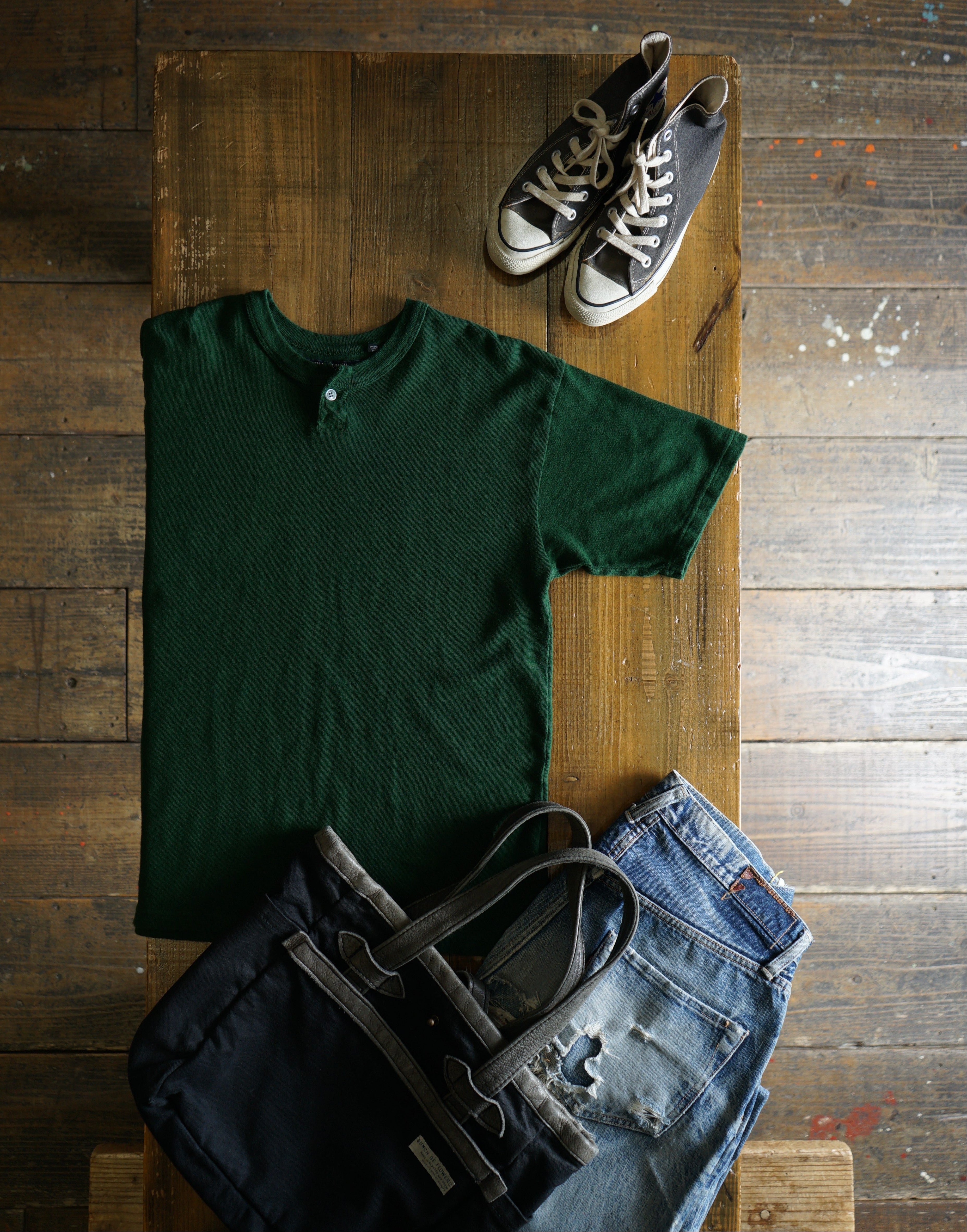 Cotton Wide Henley Tshirt - DEVISE FACTORY
