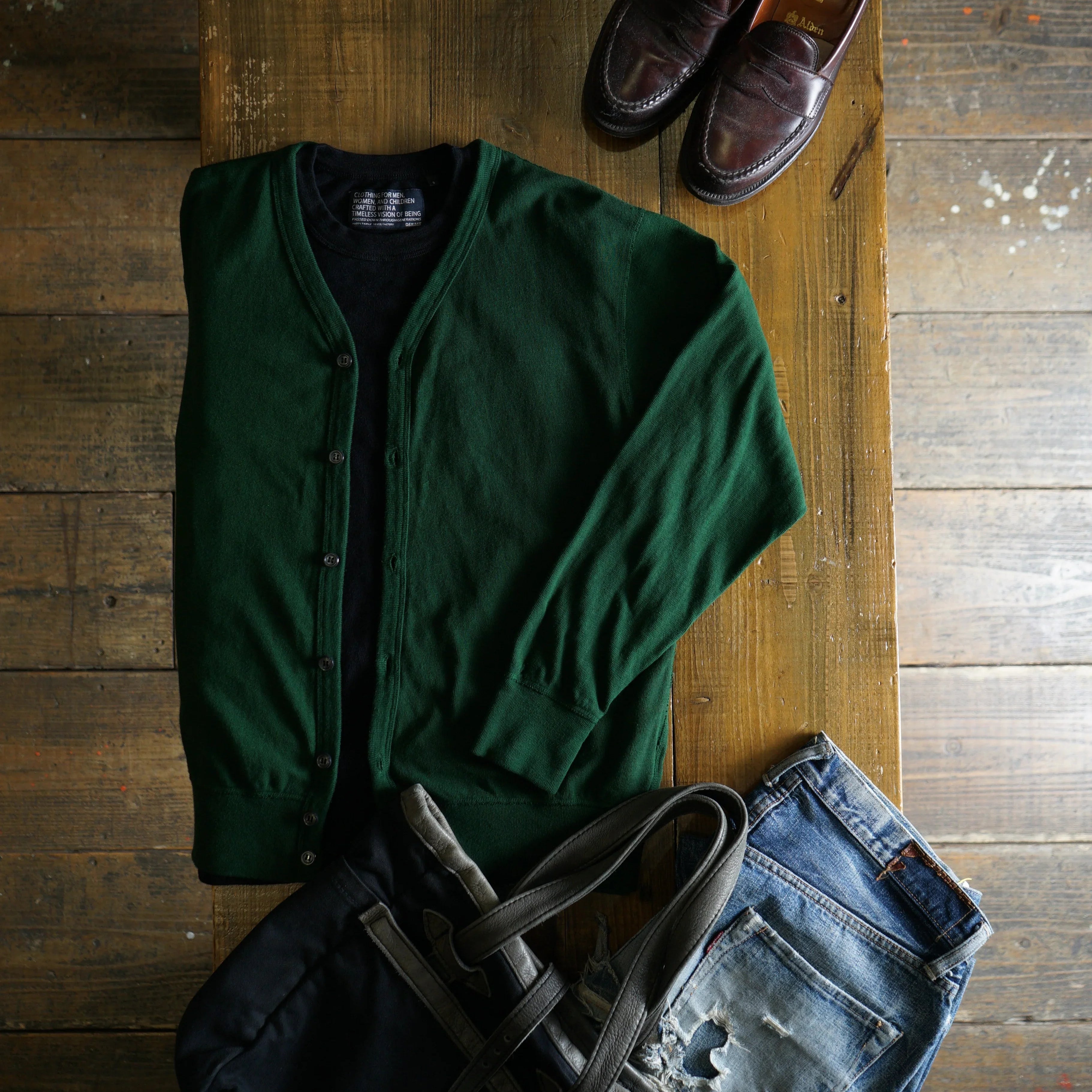 Cotton Relaxed Cardigan - DEVISE FACTORY