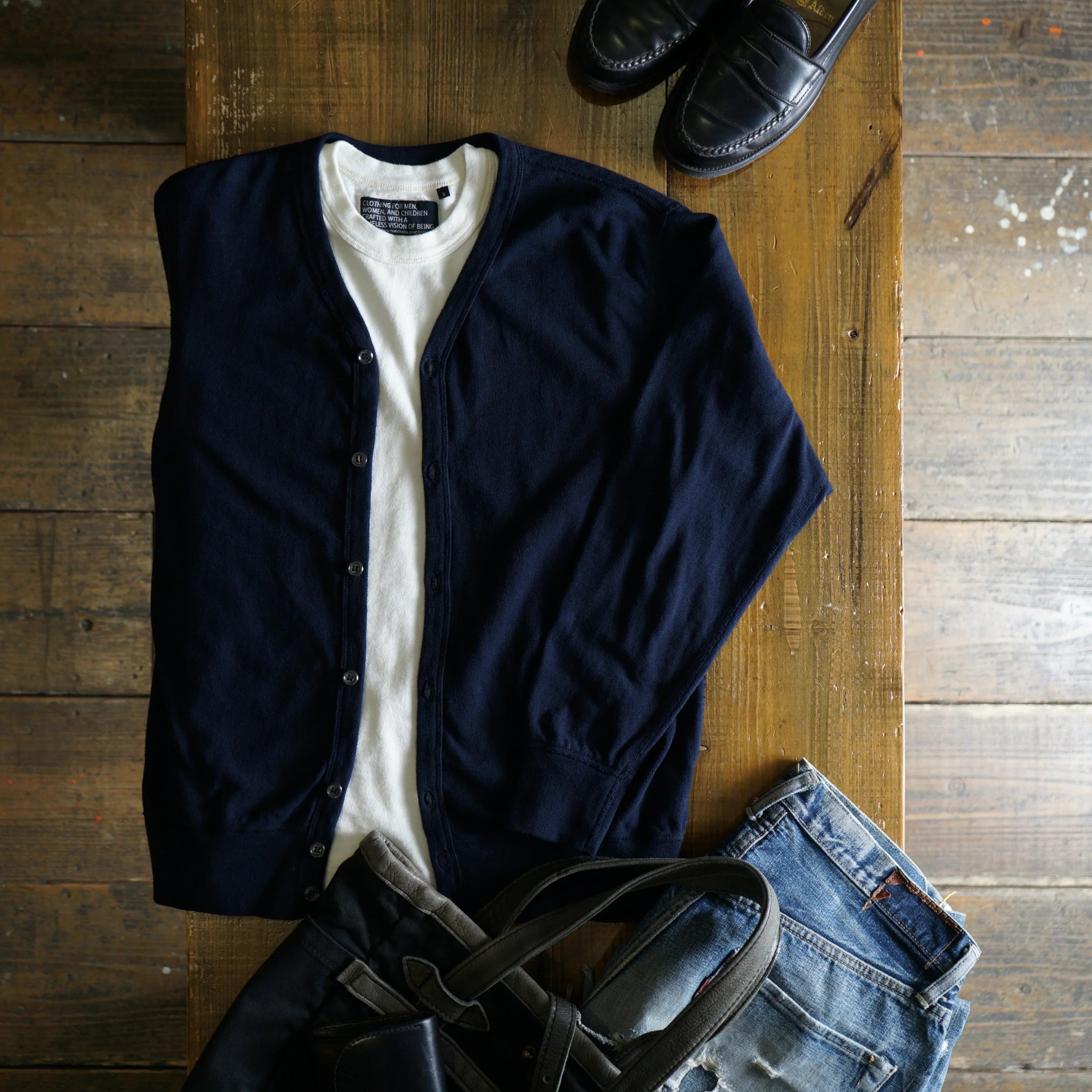 Cotton Relaxed Cardigan - DEVISE FACTORY