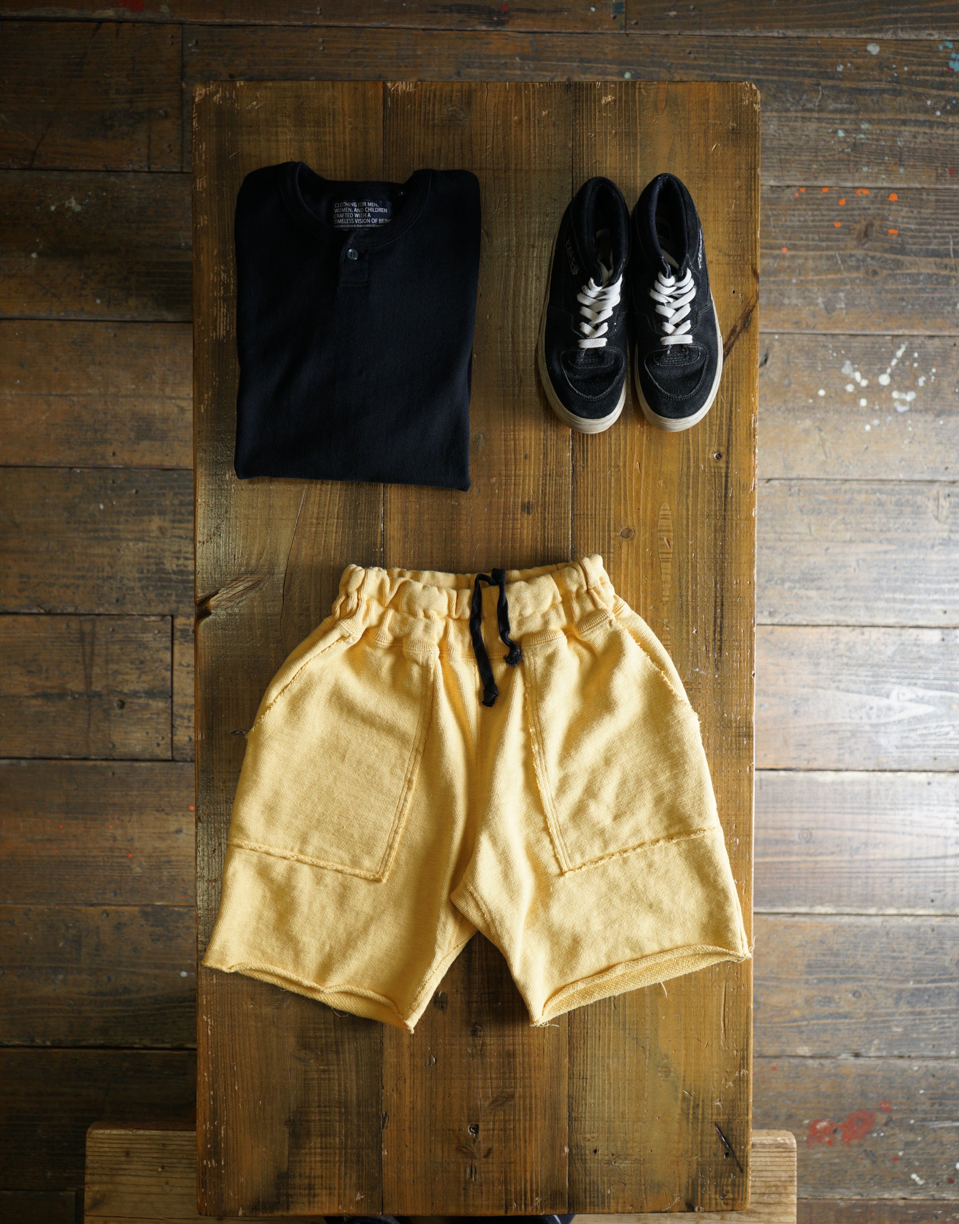 Cotton Cut-Off Shorts - DEVISE FACTORY