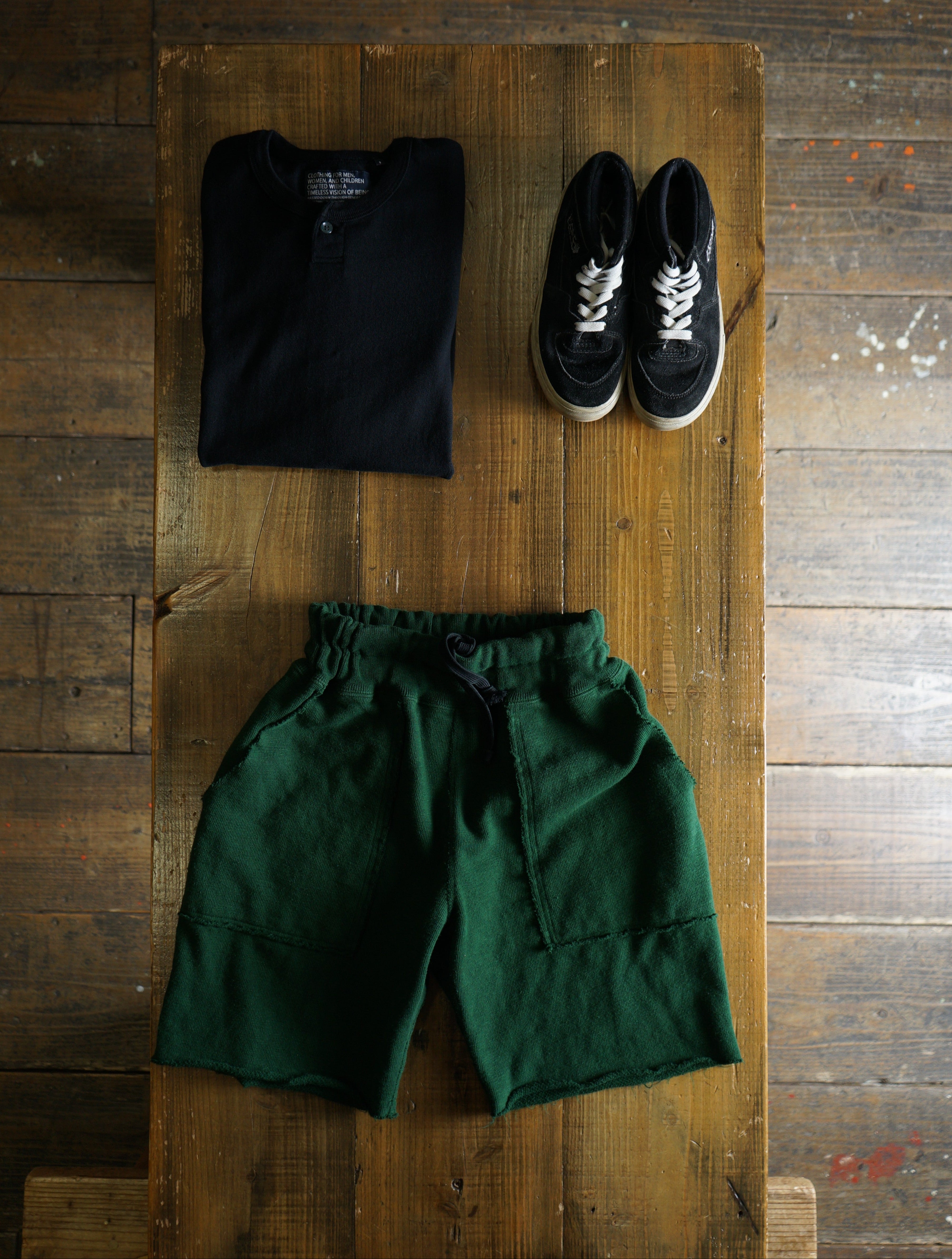 Cotton Cut-Off Shorts - DEVISE FACTORY