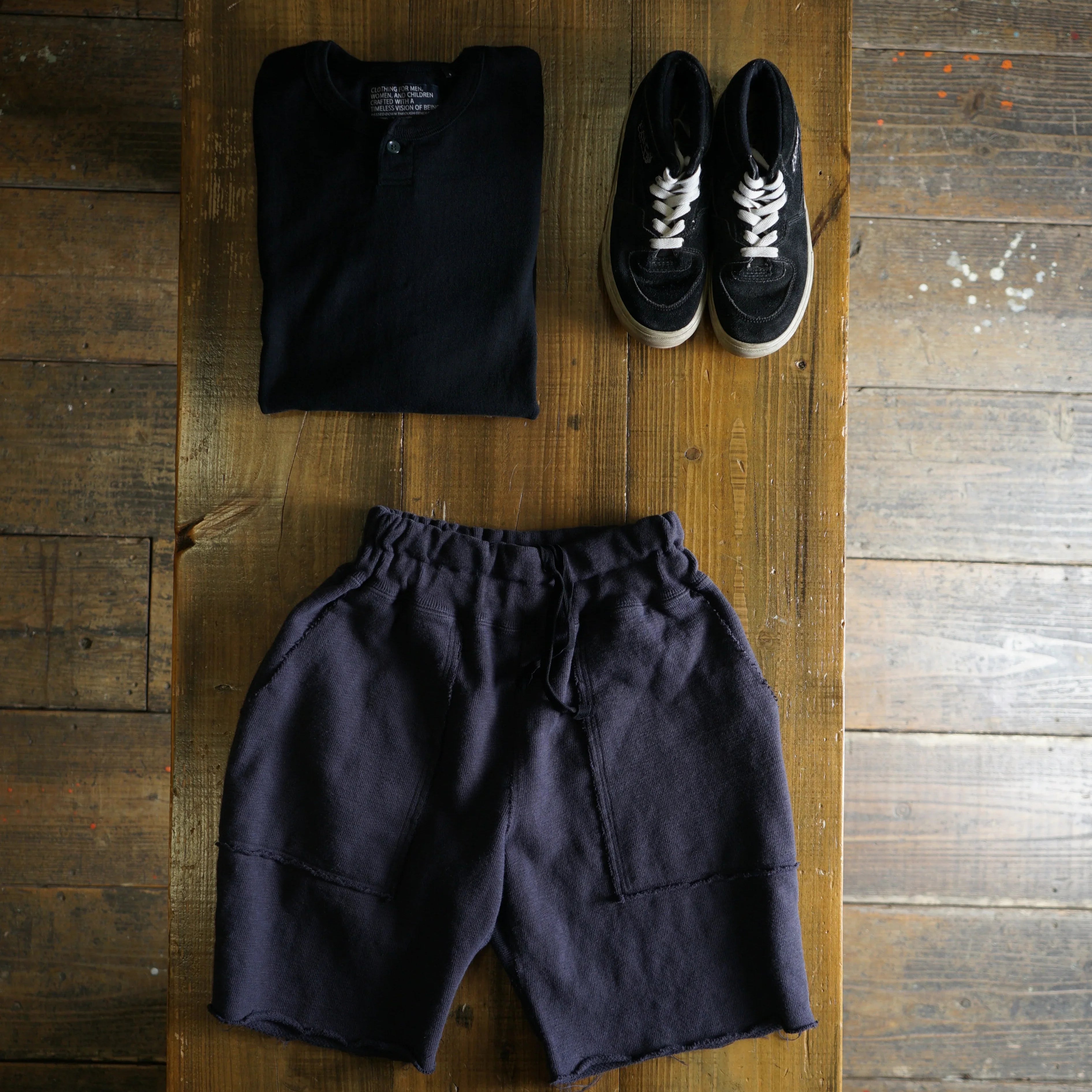 Cotton Cut-Off Shorts - DEVISE FACTORY