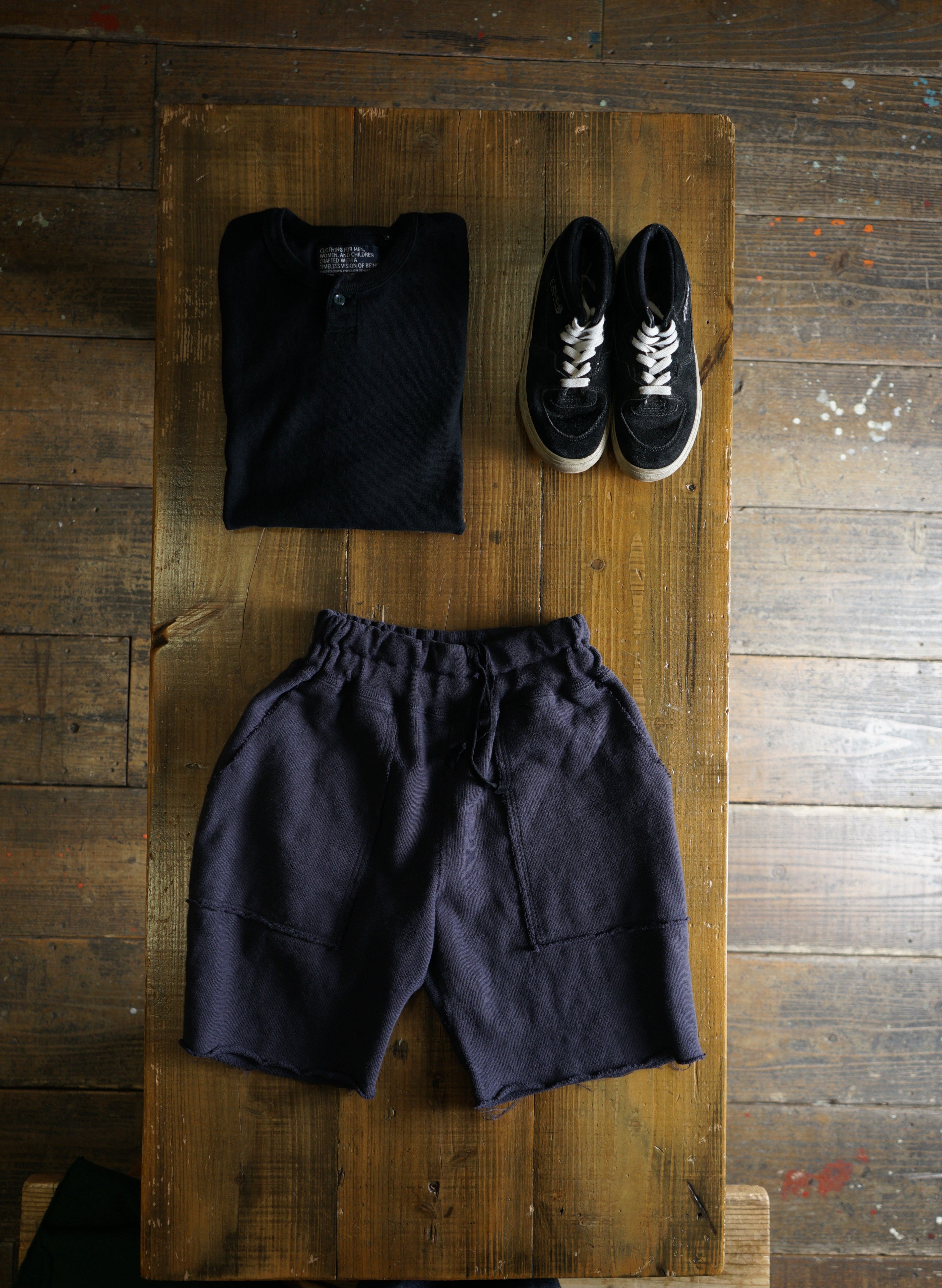 Cotton Cut-Off Shorts - DEVISE FACTORY