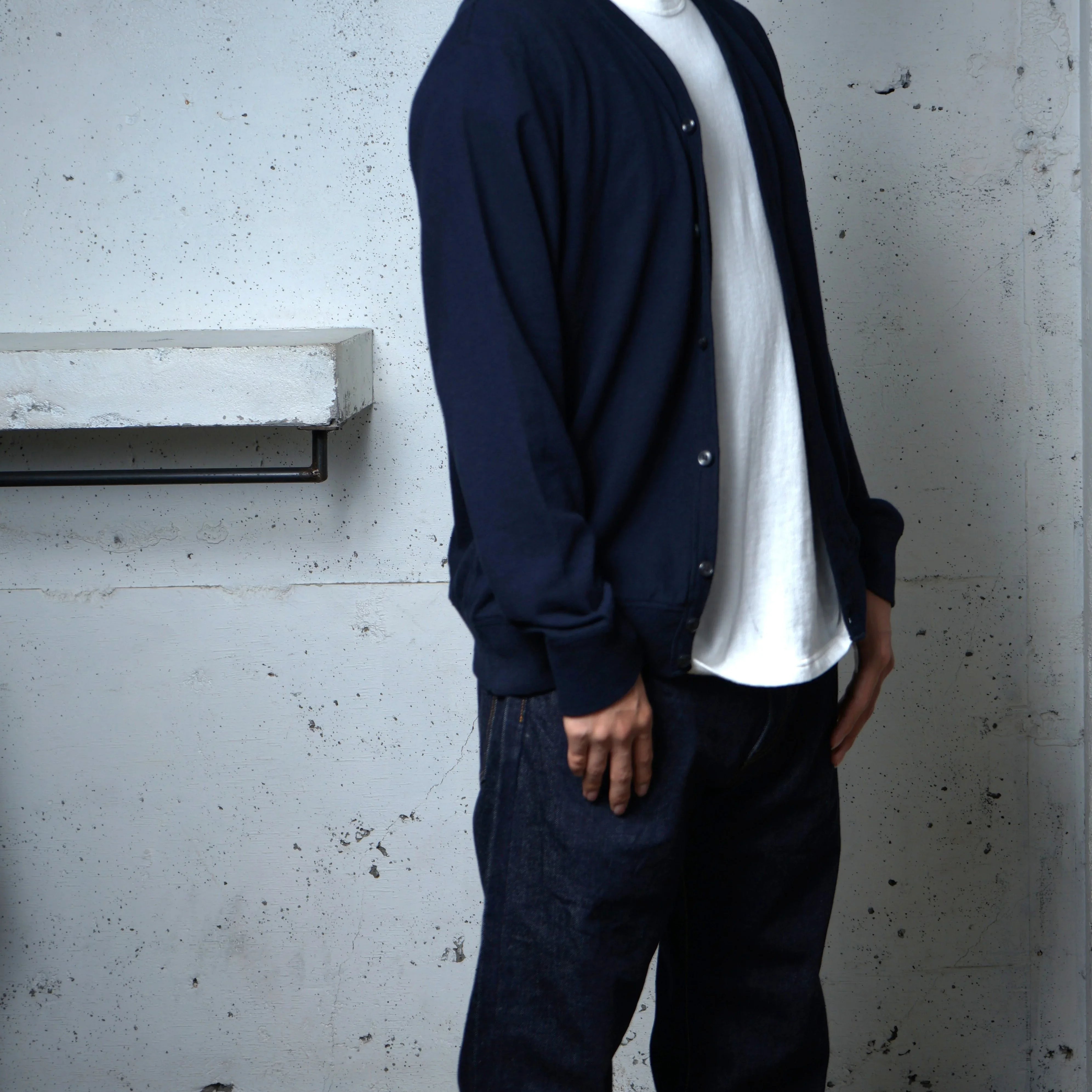 Cotton Relaxed Cardigan - DEVISE FACTORY