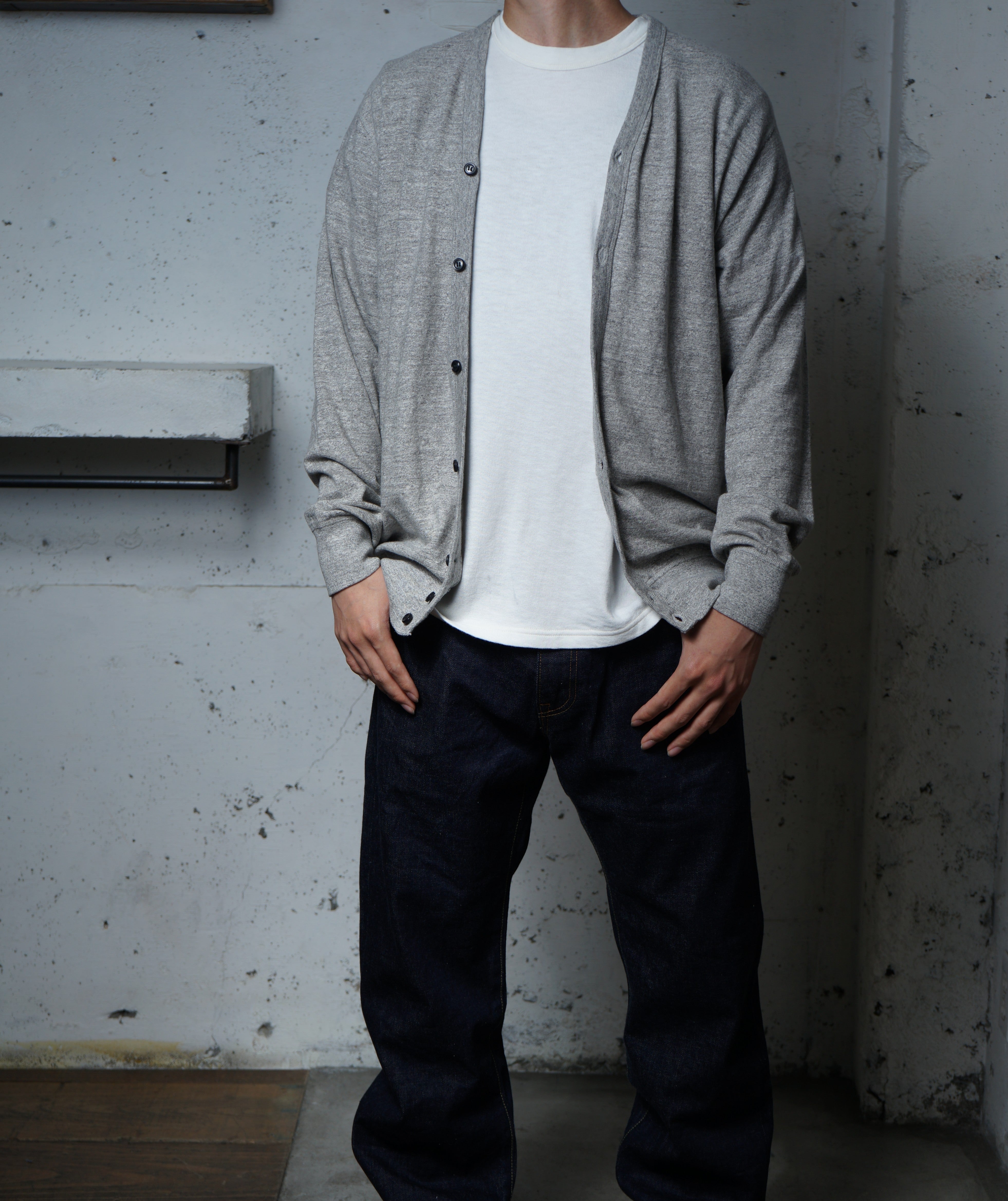 Cotton Relaxed Cardigan - DEVISE FACTORY