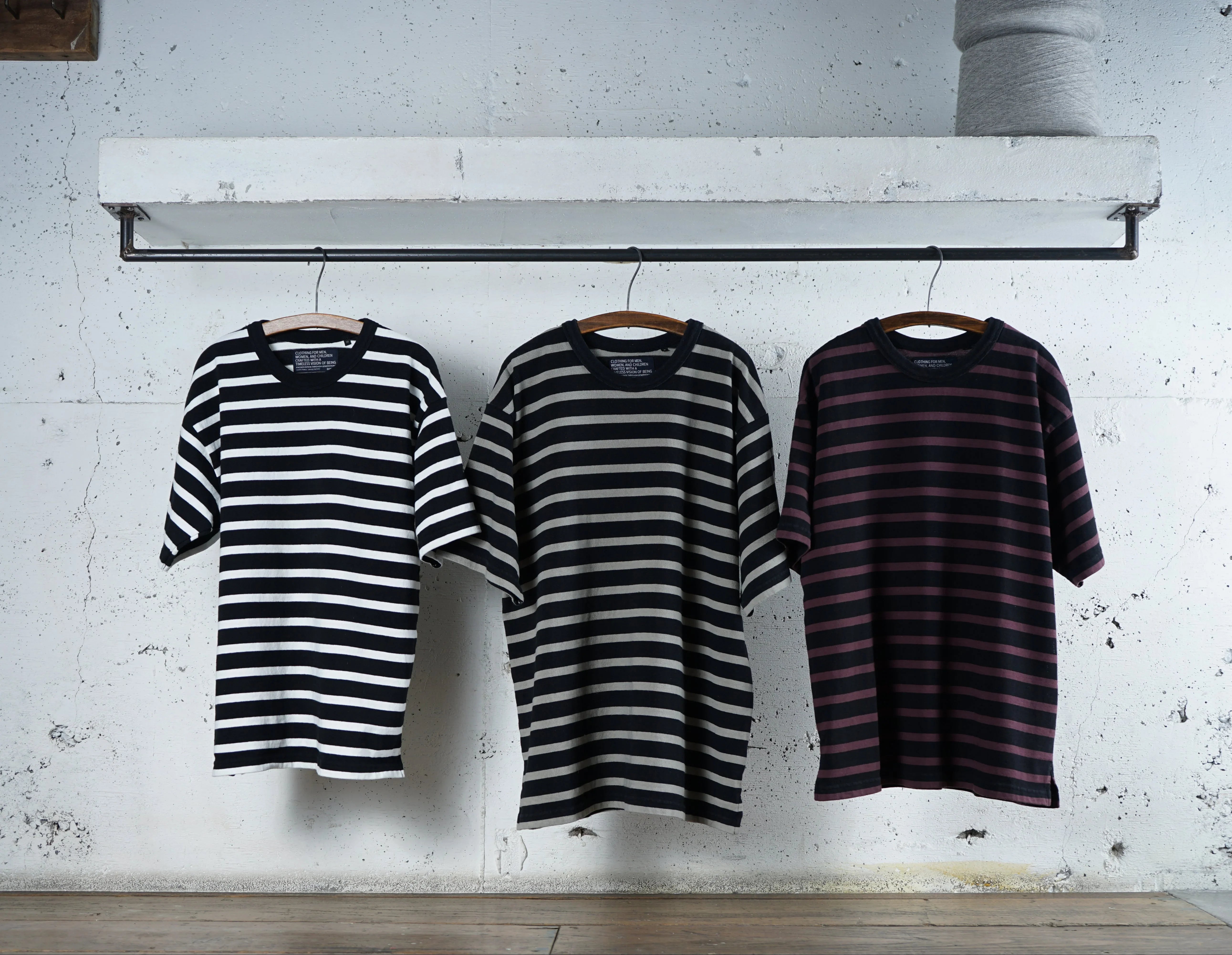 Cotton Relax Border Tshirt - DEVISE FACTORY