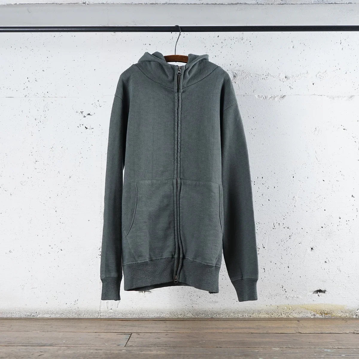 Cotton Zip Hoodie with Print - DEVISE FACTORY