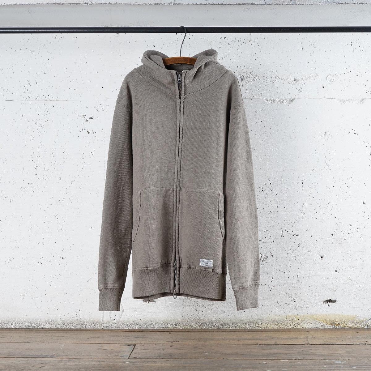 Cotton Zip Hoodie with Label & Print - DEVISE FACTORY