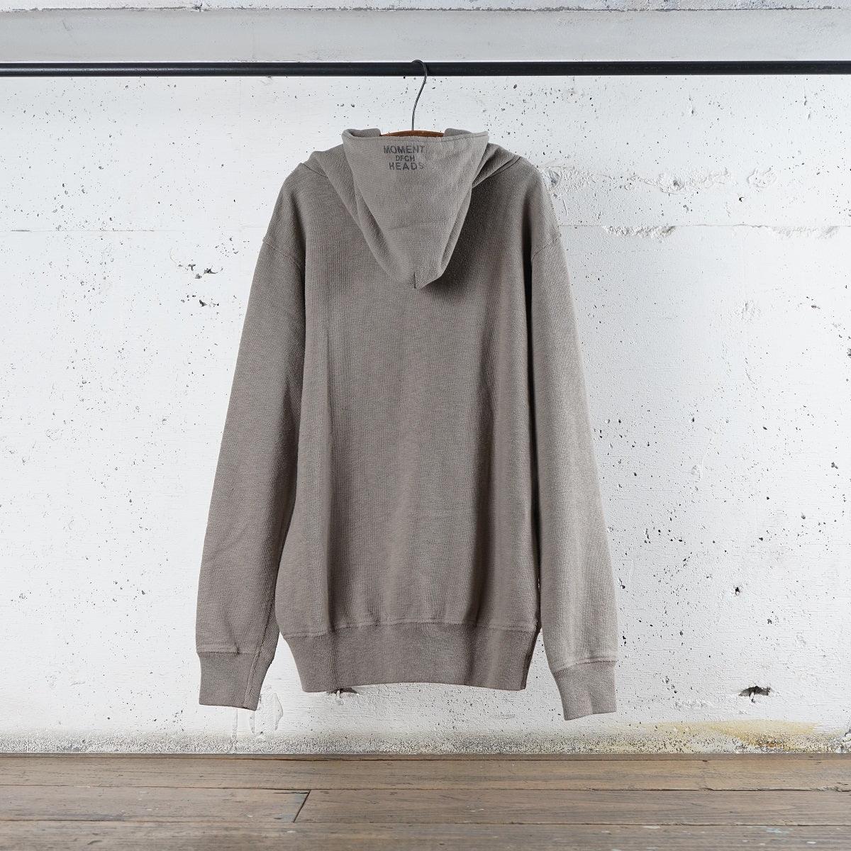 Cotton Zip Hoodie with Label & Print - DEVISE FACTORY