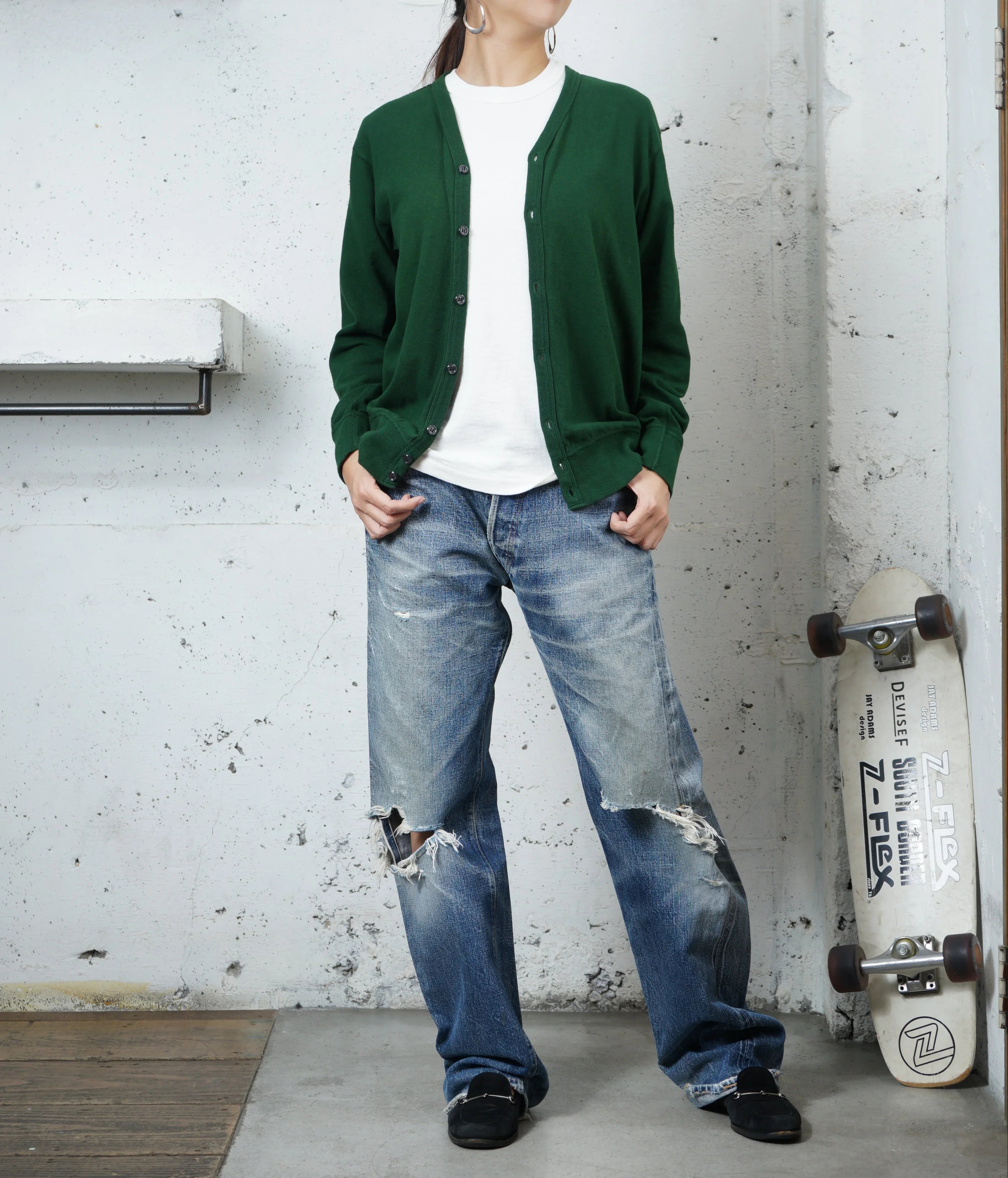 Cotton Relaxed Cardigan - DEVISE FACTORY