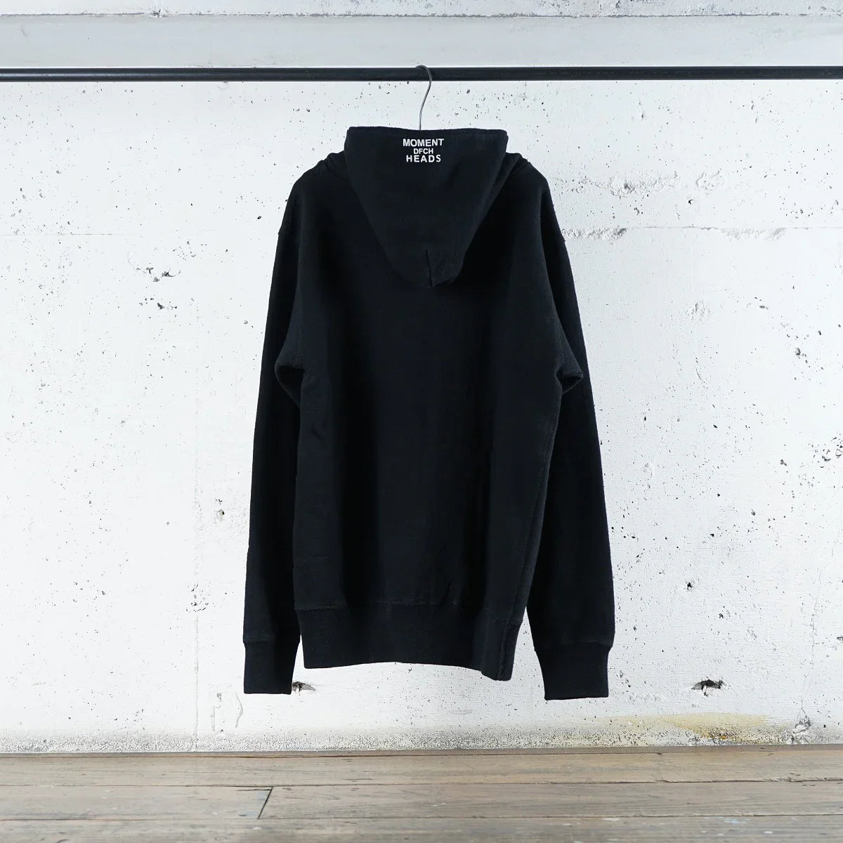 Cotton Zip Hoodie with Label & Print - DEVISE FACTORY