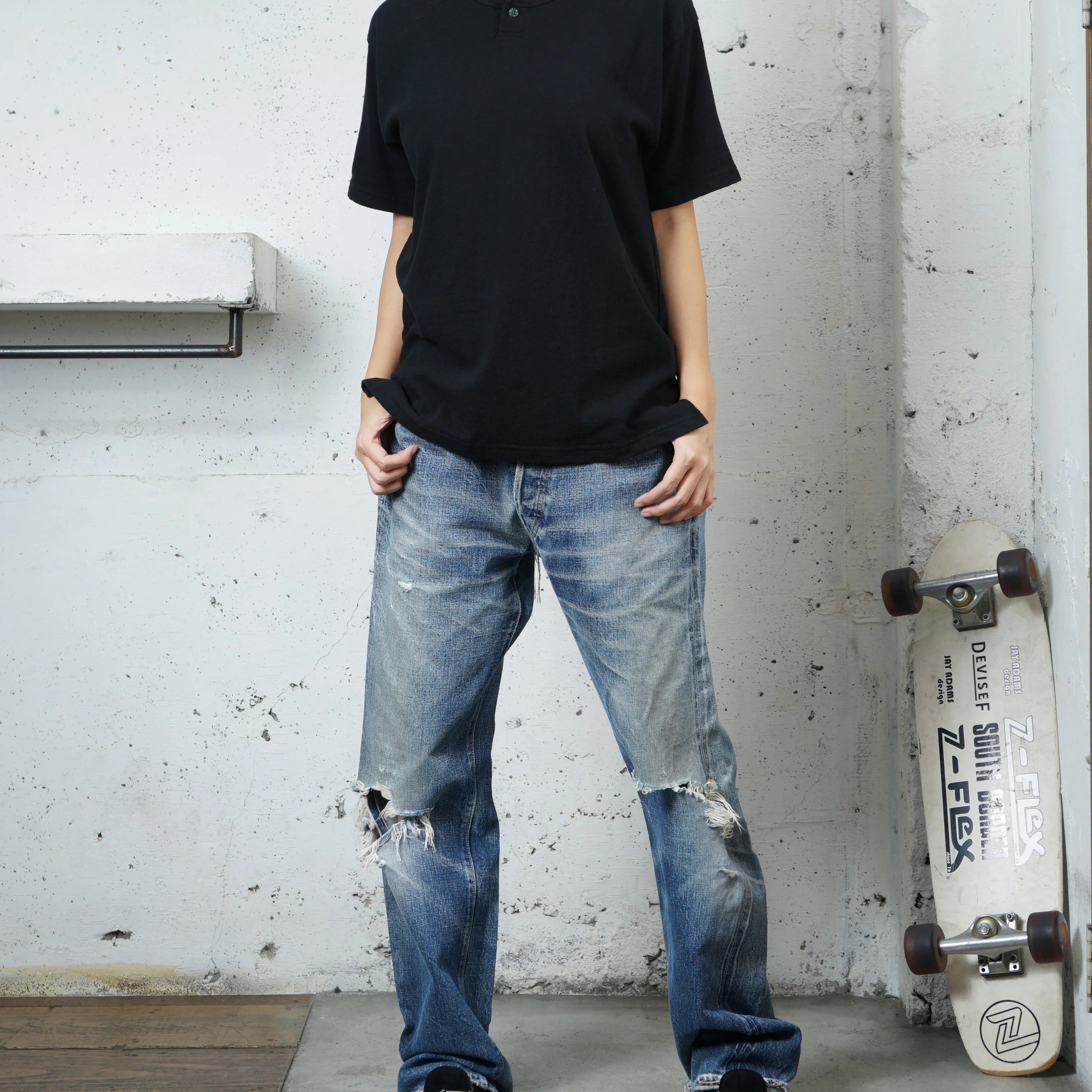 Cotton Wide Henley Tshirt - DEVISE FACTORY