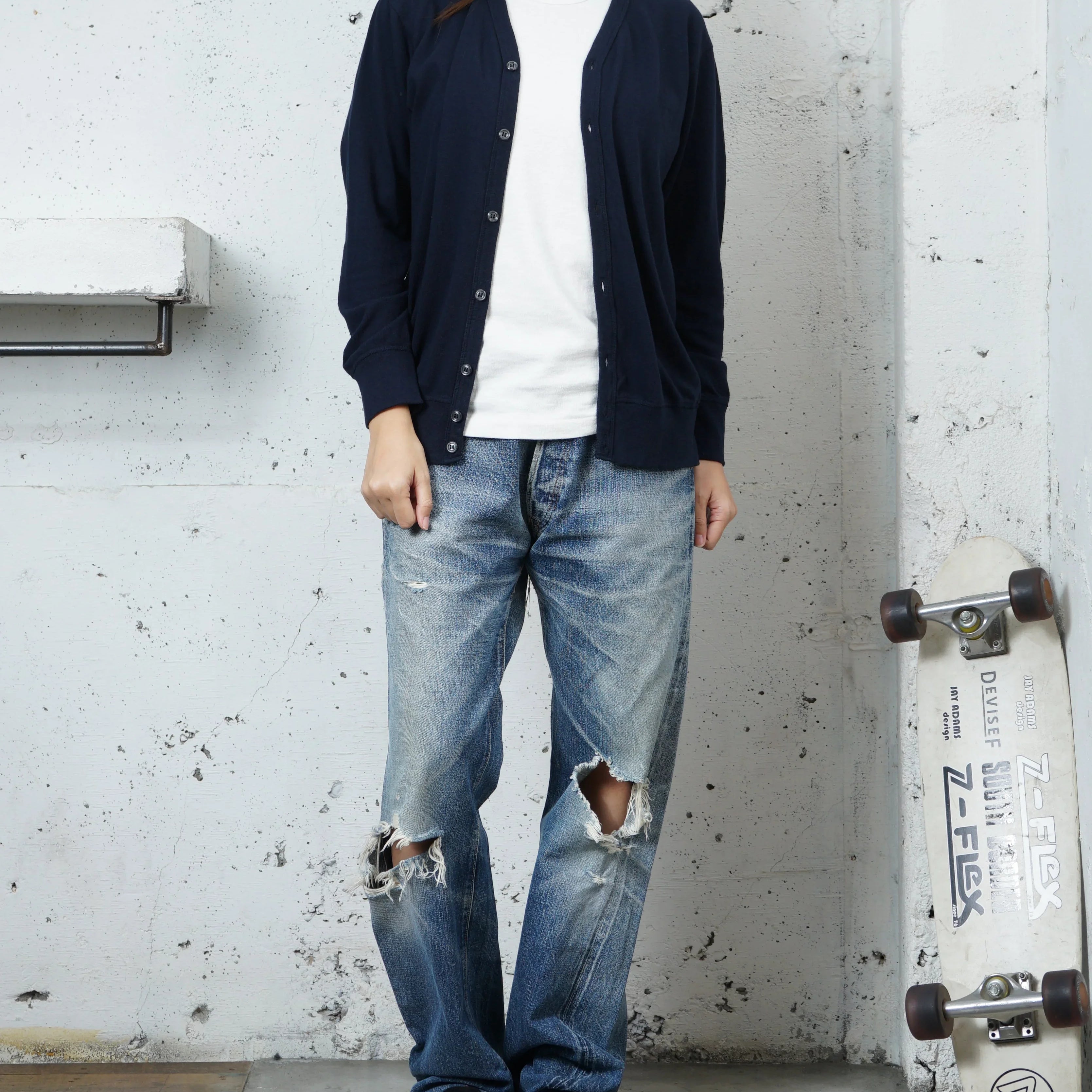 Cotton Relaxed Cardigan - DEVISE FACTORY