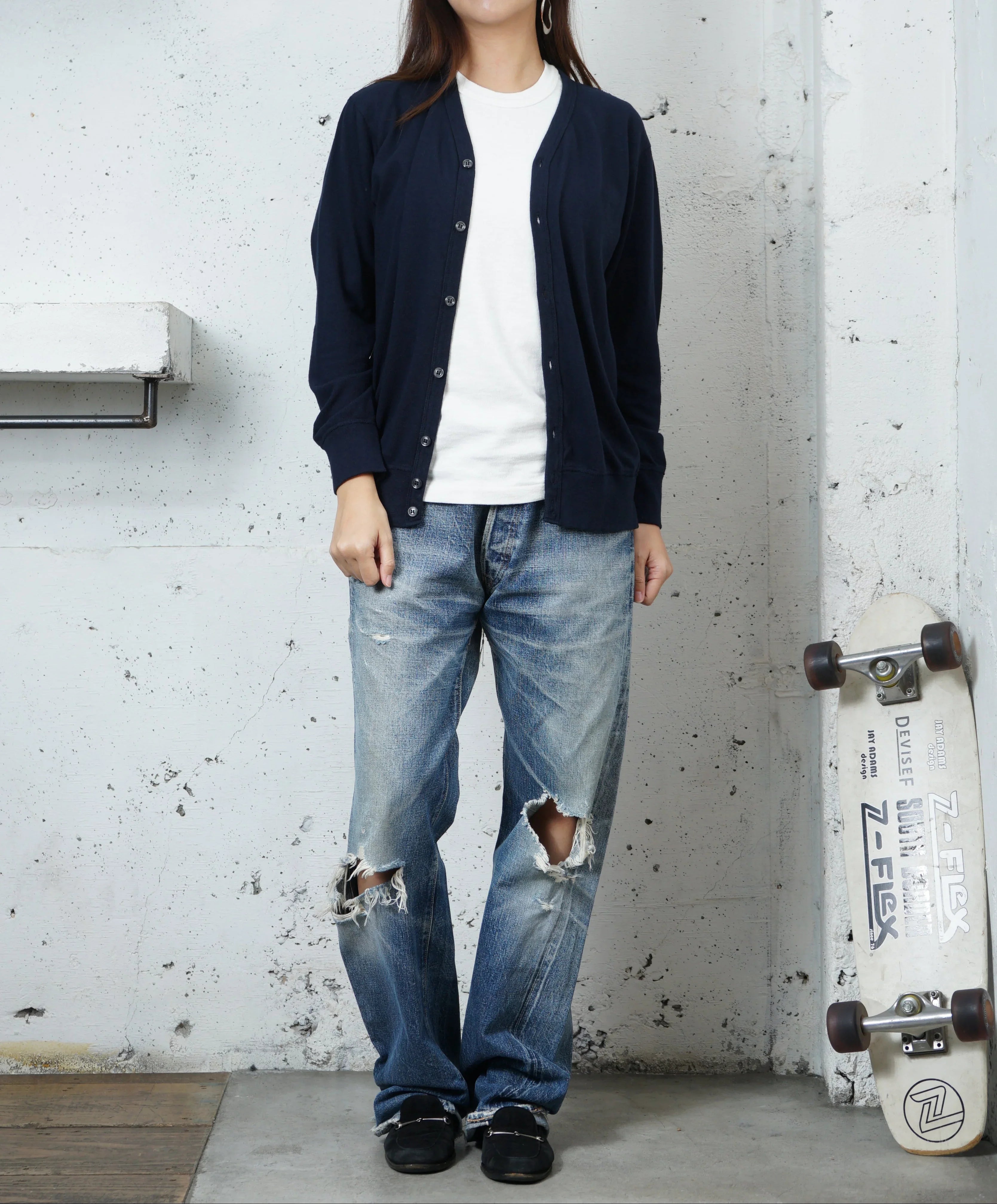 Cotton Relaxed Cardigan - DEVISE FACTORY