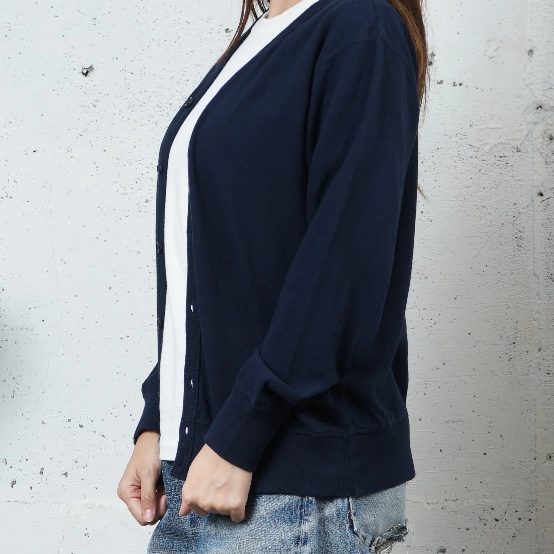 Cotton Relaxed Cardigan - DEVISE FACTORY
