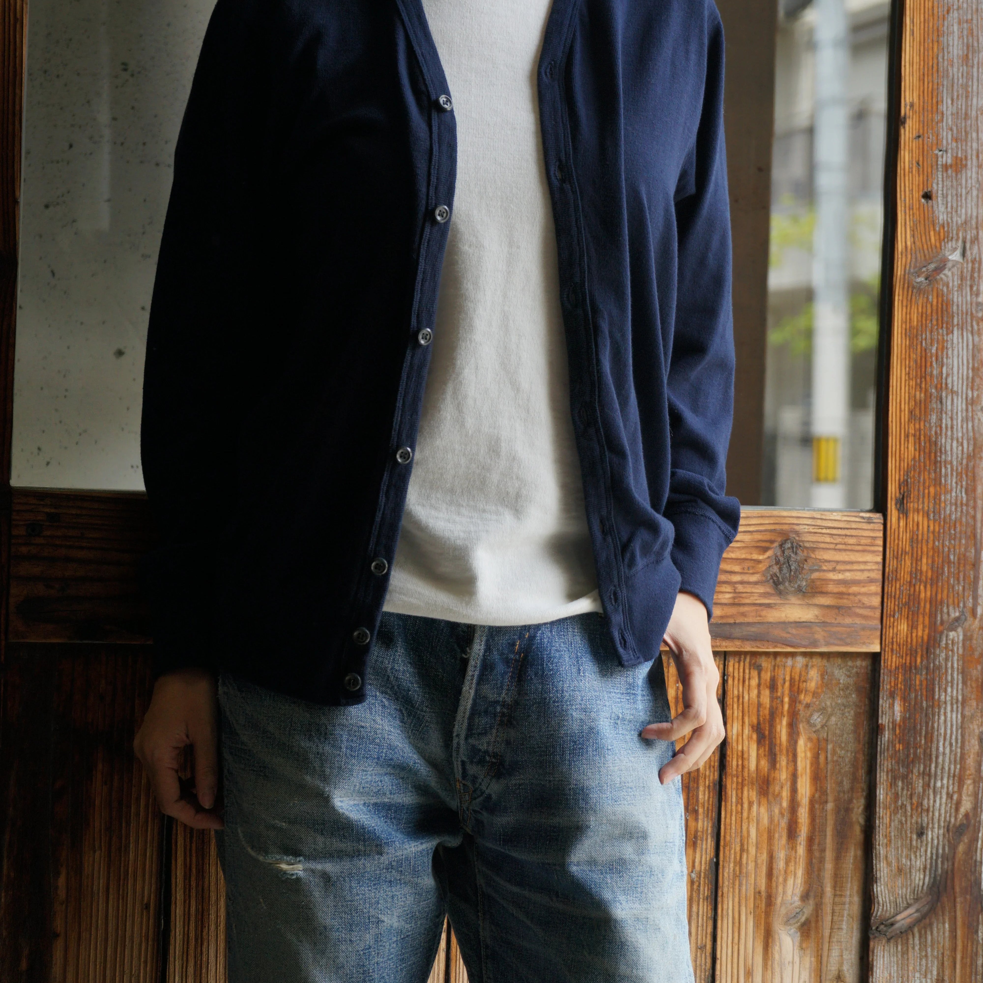 Cotton Relaxed Cardigan - DEVISE FACTORY