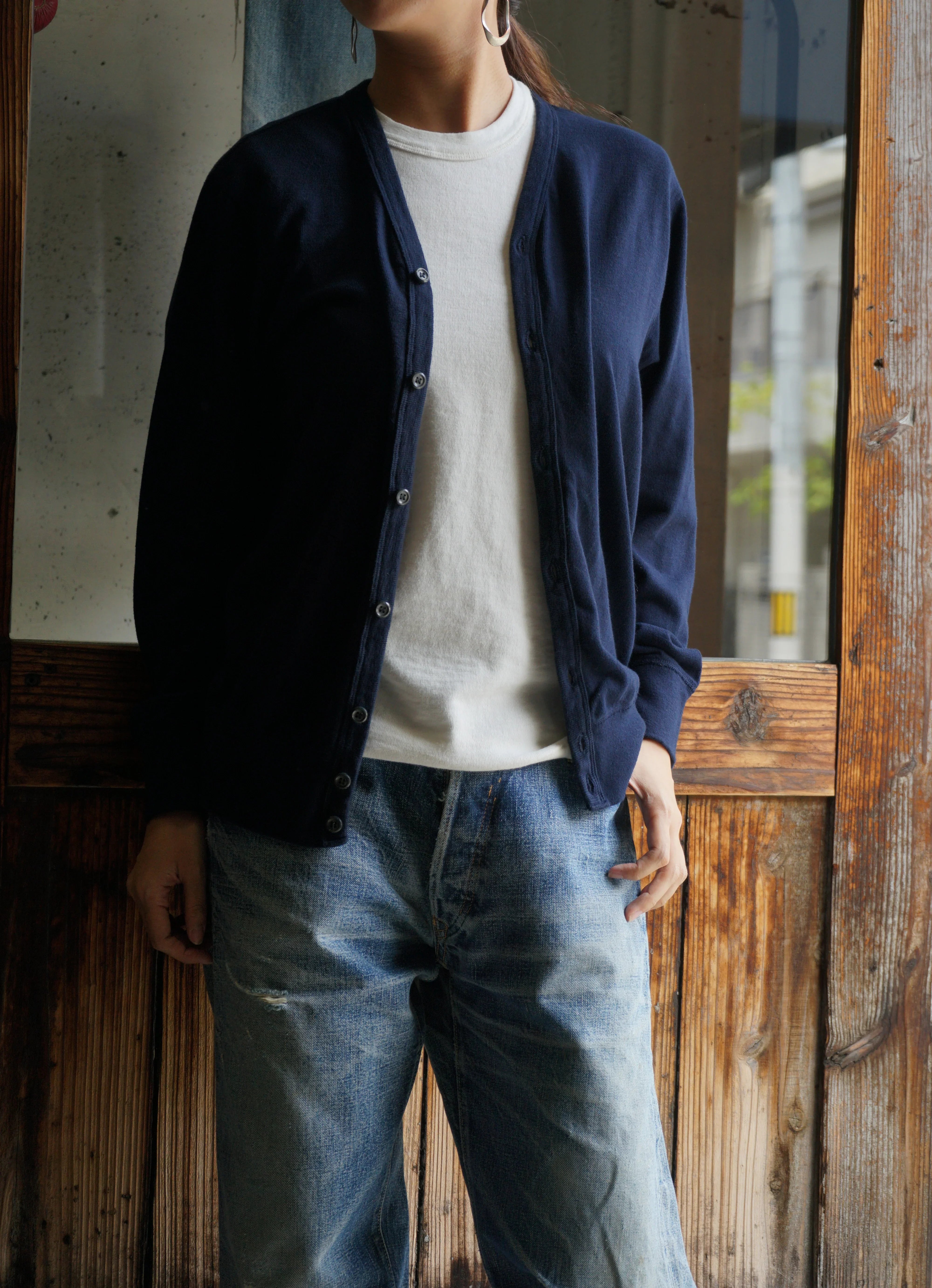 Cotton Relaxed Cardigan - DEVISE FACTORY
