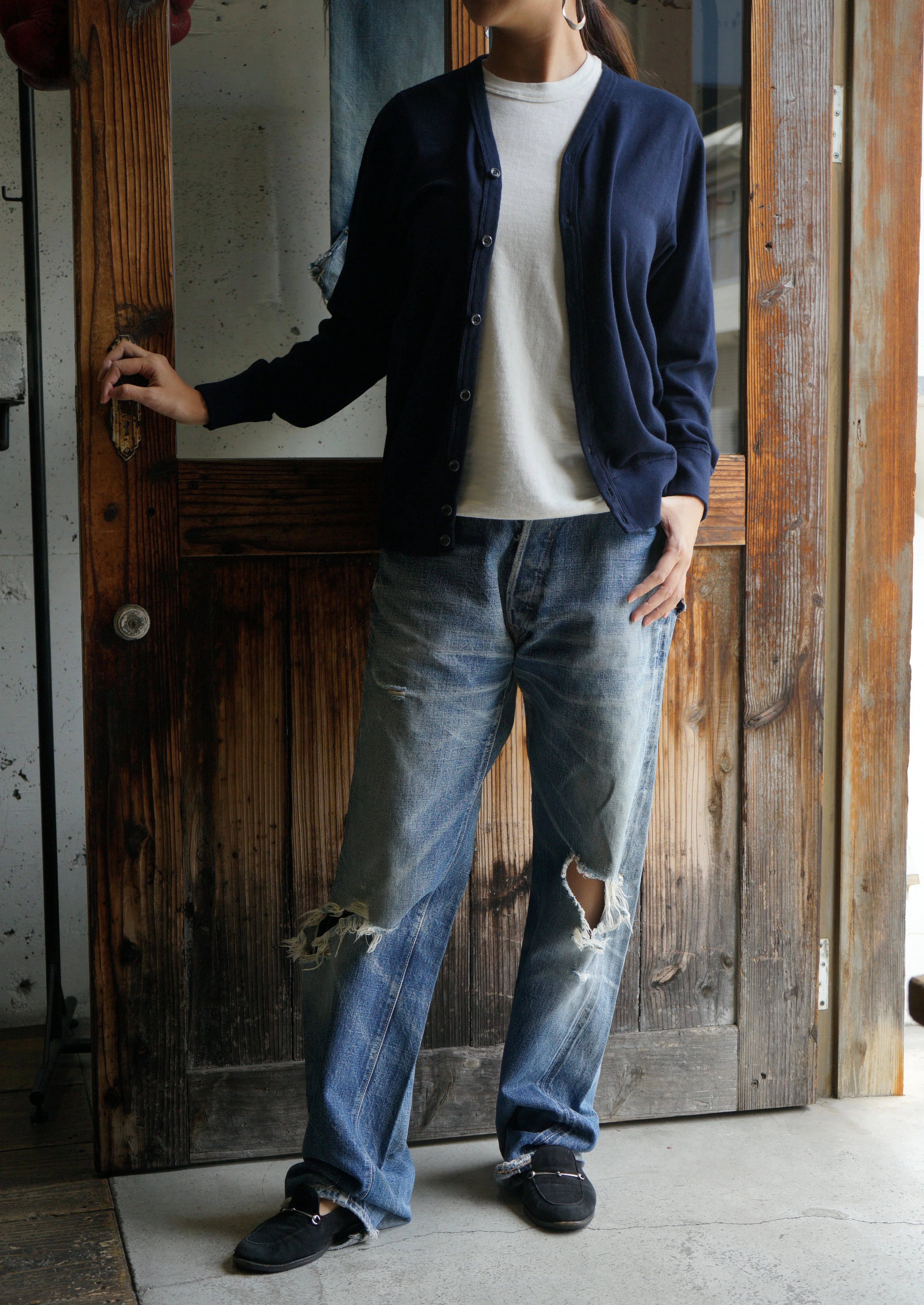 Cotton Relaxed Cardigan - DEVISE FACTORY