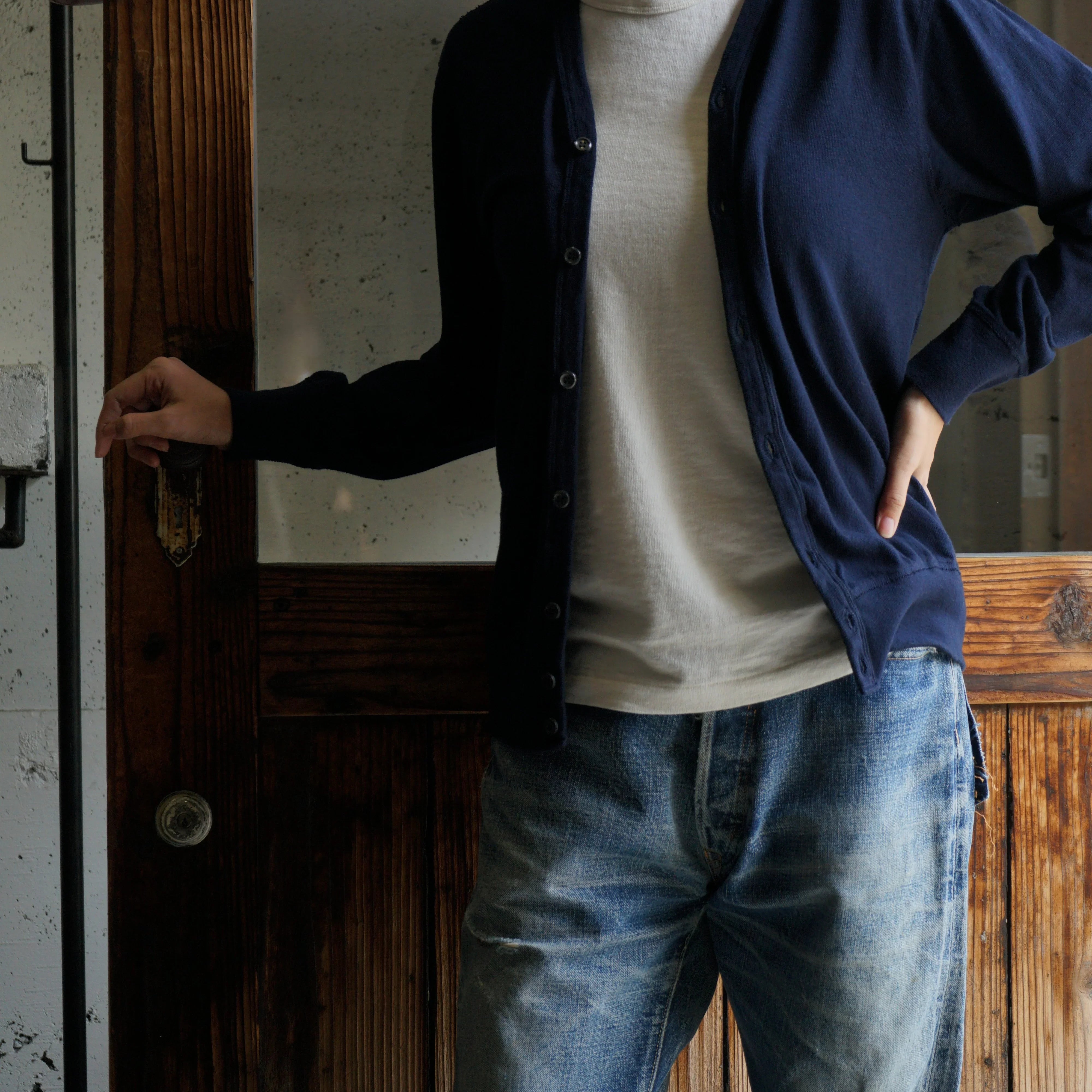 Cotton Relaxed Cardigan - DEVISE FACTORY
