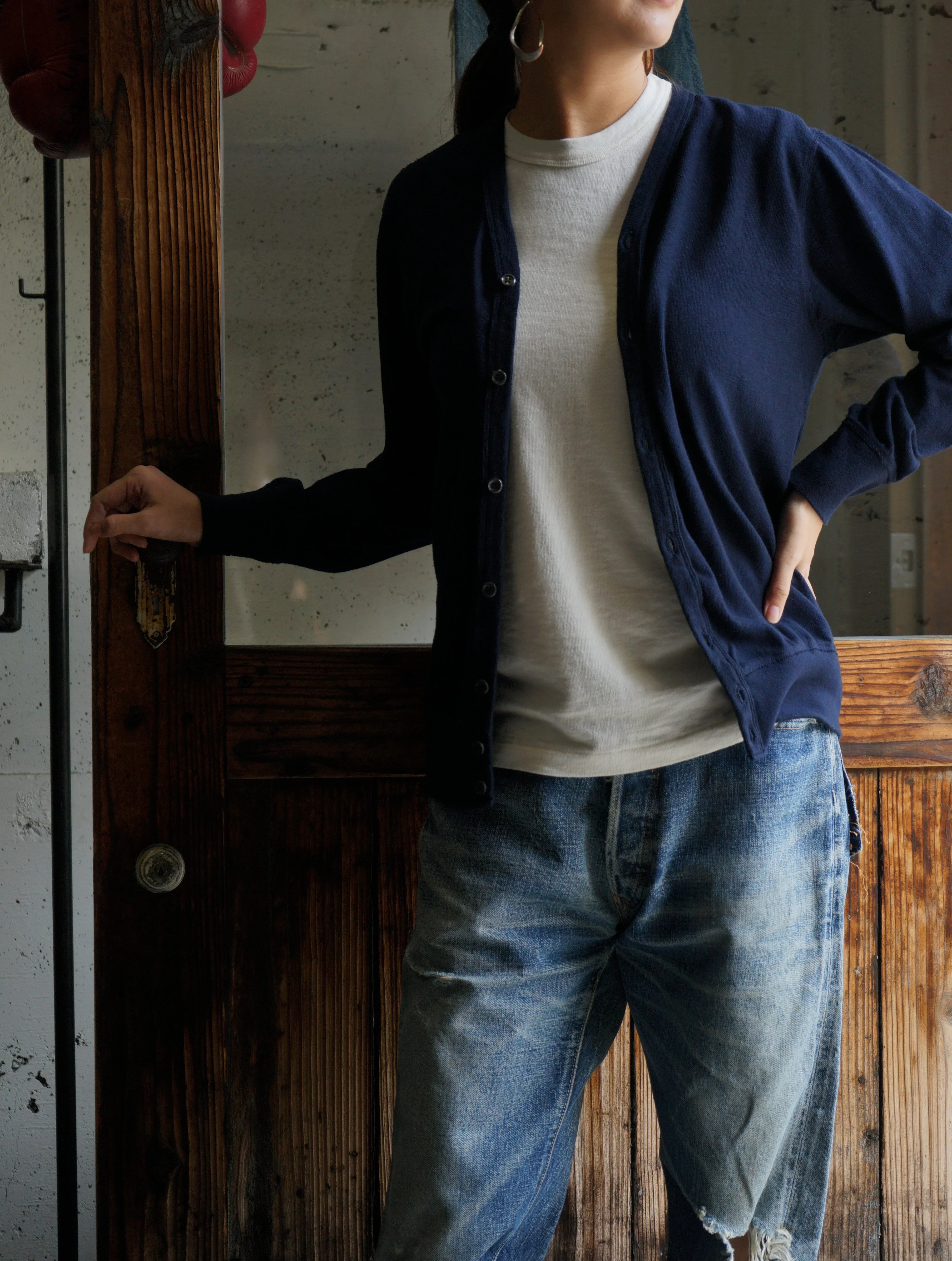 Cotton Relaxed Cardigan - DEVISE FACTORY