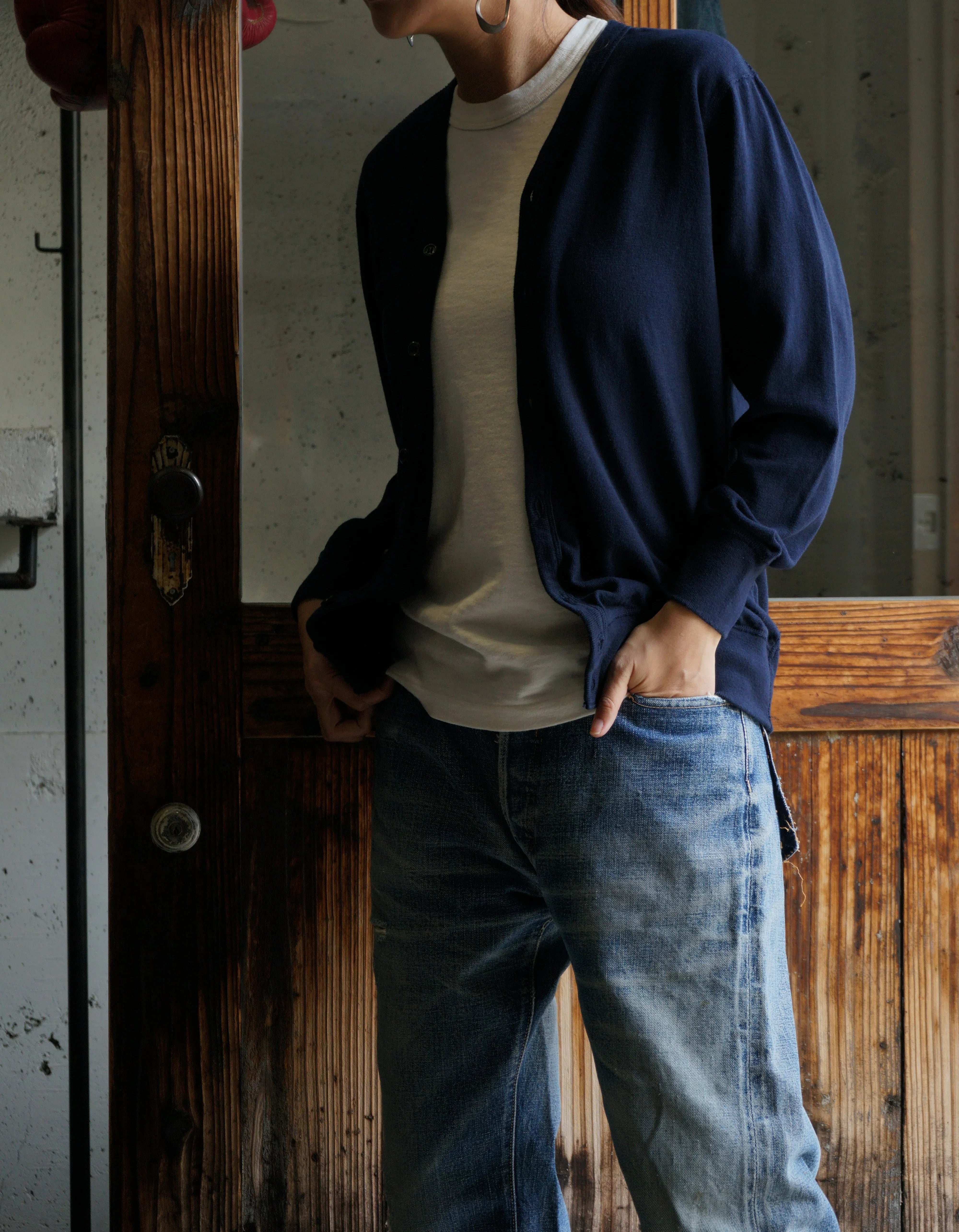 Cotton Relaxed Cardigan - DEVISE FACTORY