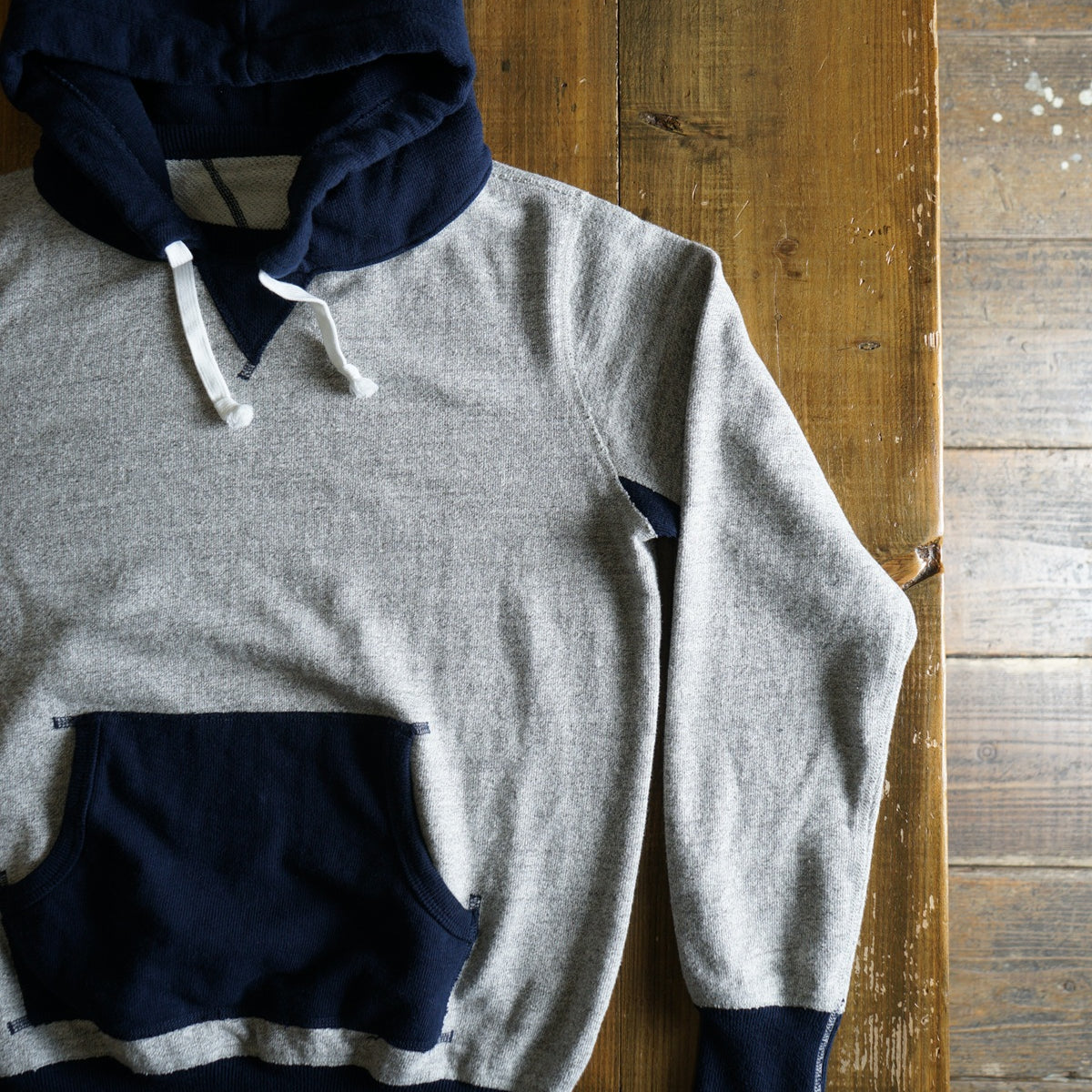 Cotton Relaxed After-Hood Sweatshirt (Melange) - DEVISE FACTORY