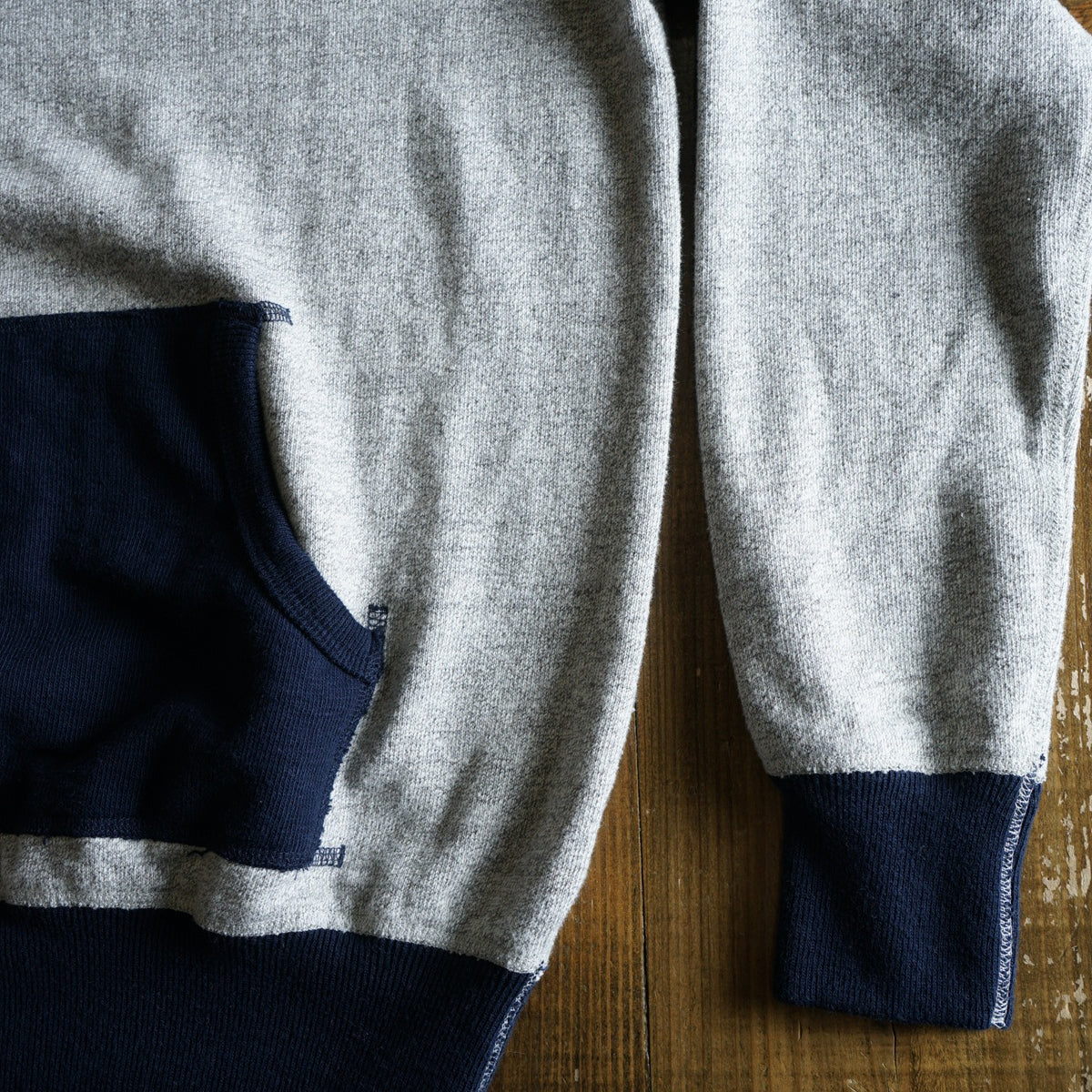 Cotton Relaxed After-Hood Sweatshirt (Melange) - DEVISE FACTORY