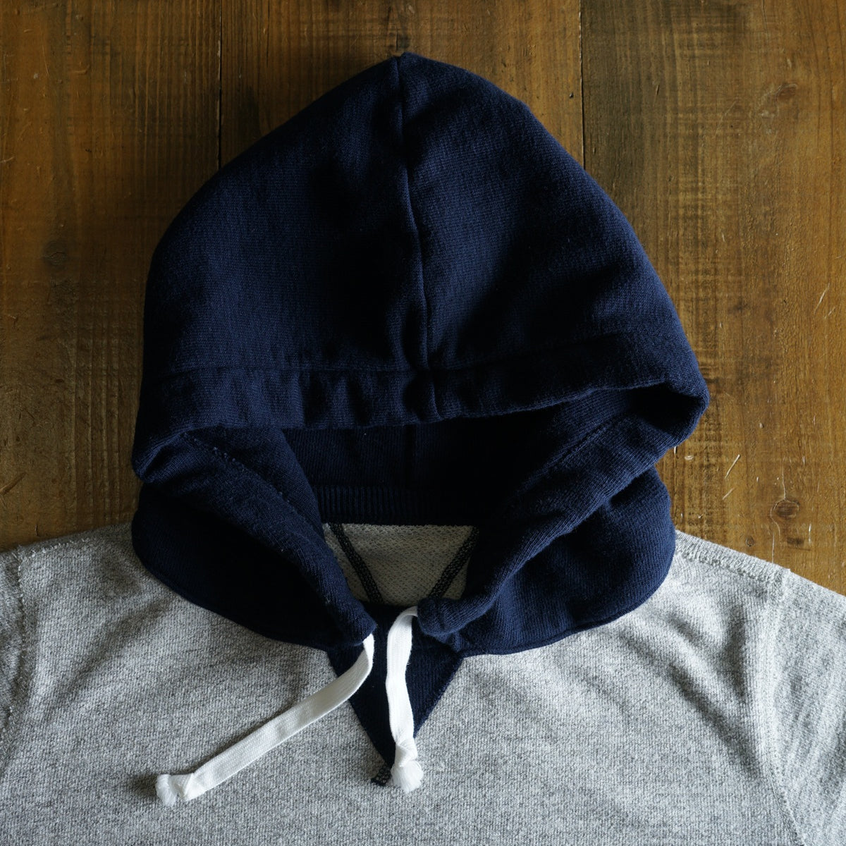 Cotton Relaxed After-Hood Sweatshirt (Melange) - DEVISE FACTORY